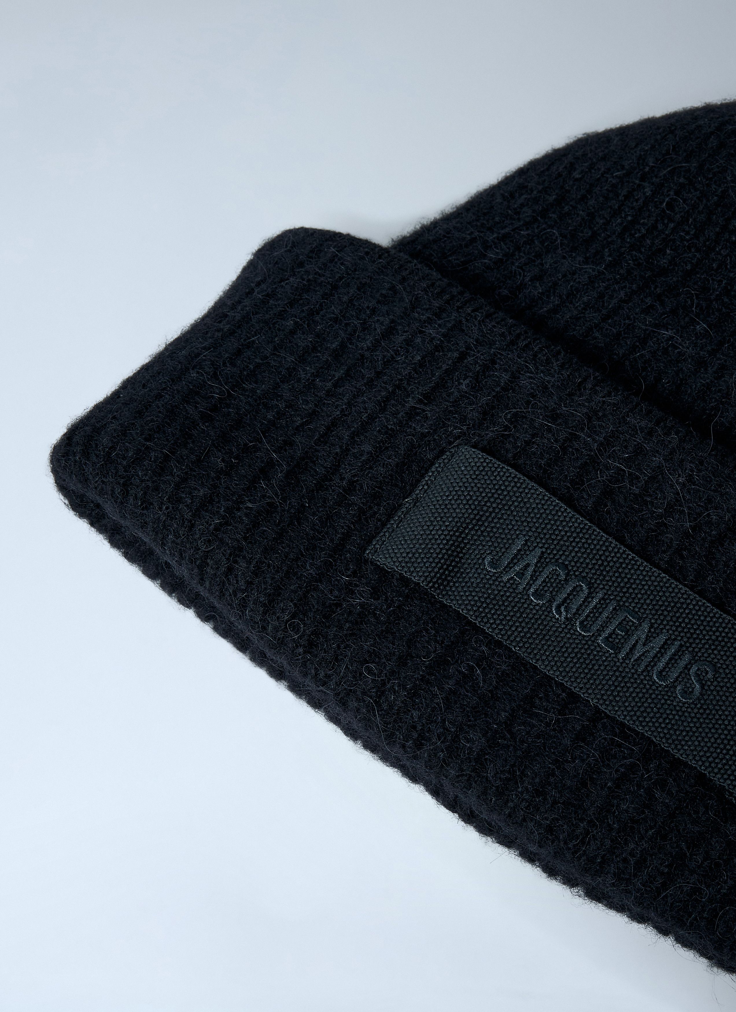 Jacquemus Logo Motif Beanie Hat Size ONE SIZE - 2 Thumbnail