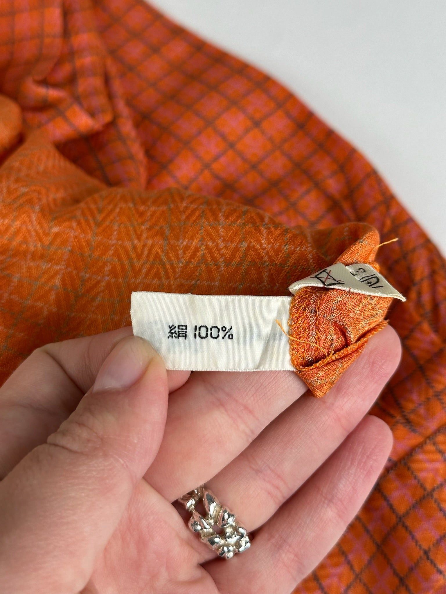 Dior Vintage Checked Shirt orange black Size M / US 6-8 / IT 42-44 - 7 Thumbnail