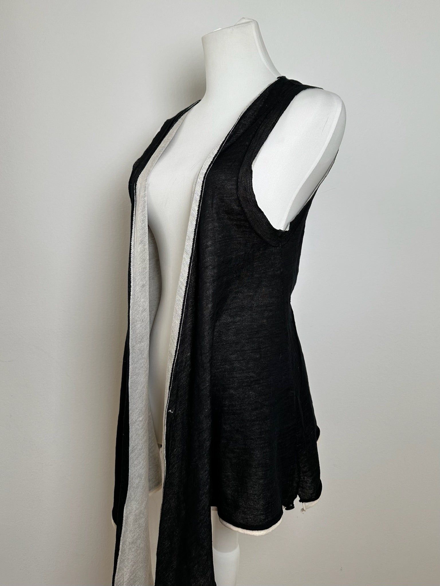 Issey Miyake Vintage Wool Top Black Grey Size M / US 6-8 / IT 42-44 - 3 Thumbnail