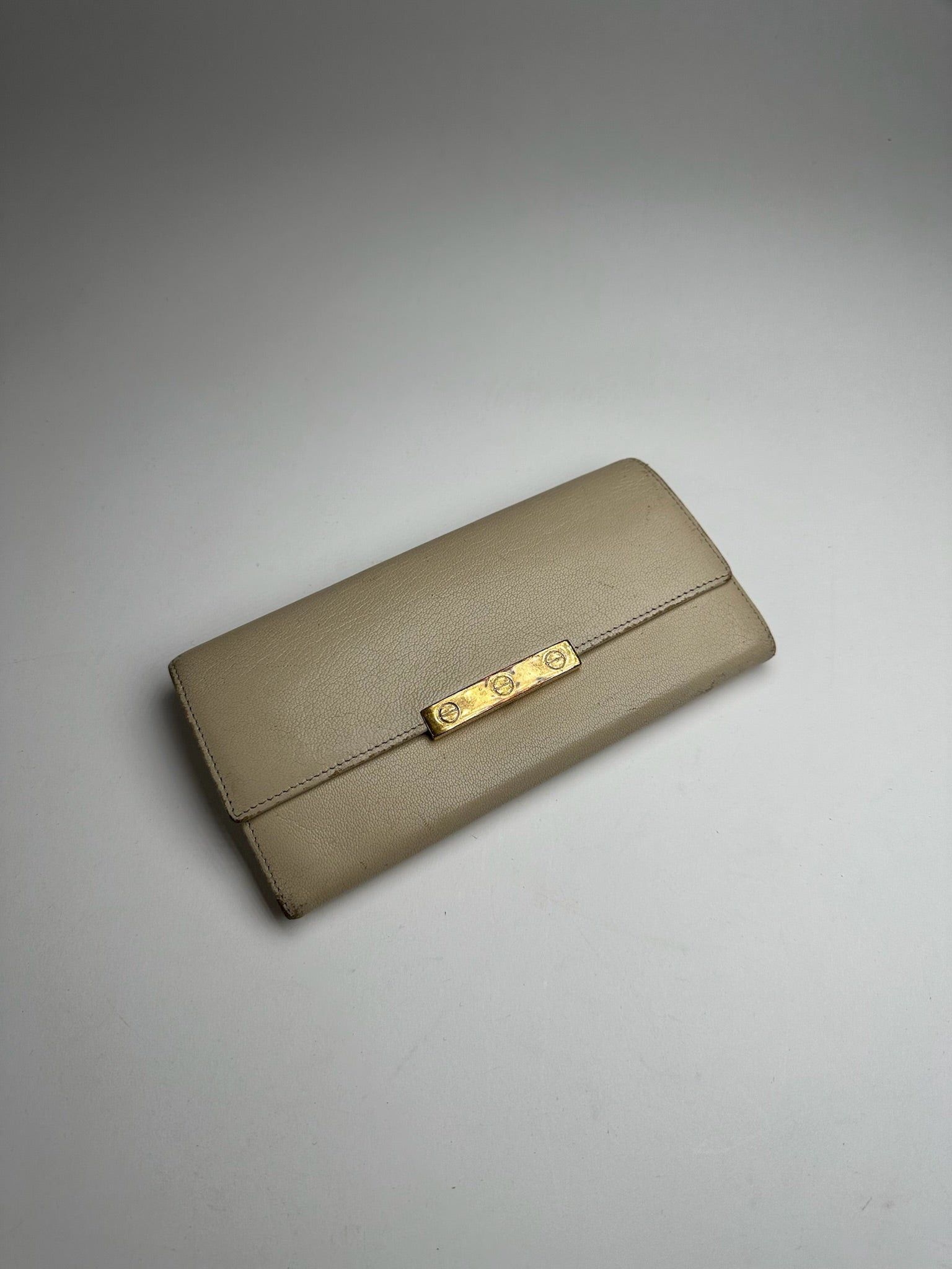 Cartier Vintage Leather Wallet White Size ONE SIZE - 11 Thumbnail