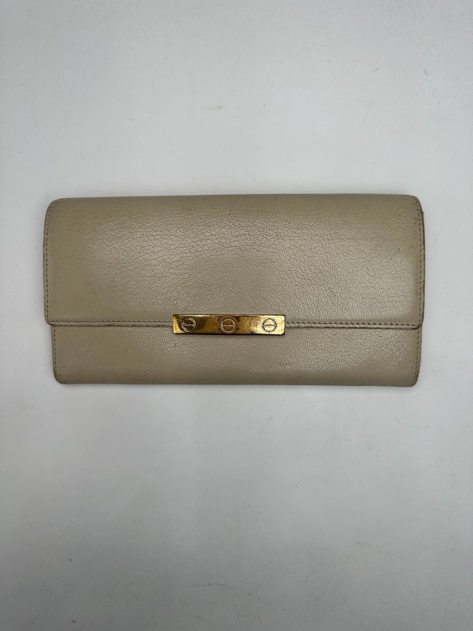 Cartier Vintage Leather Wallet White Size ONE SIZE - 4 Thumbnail