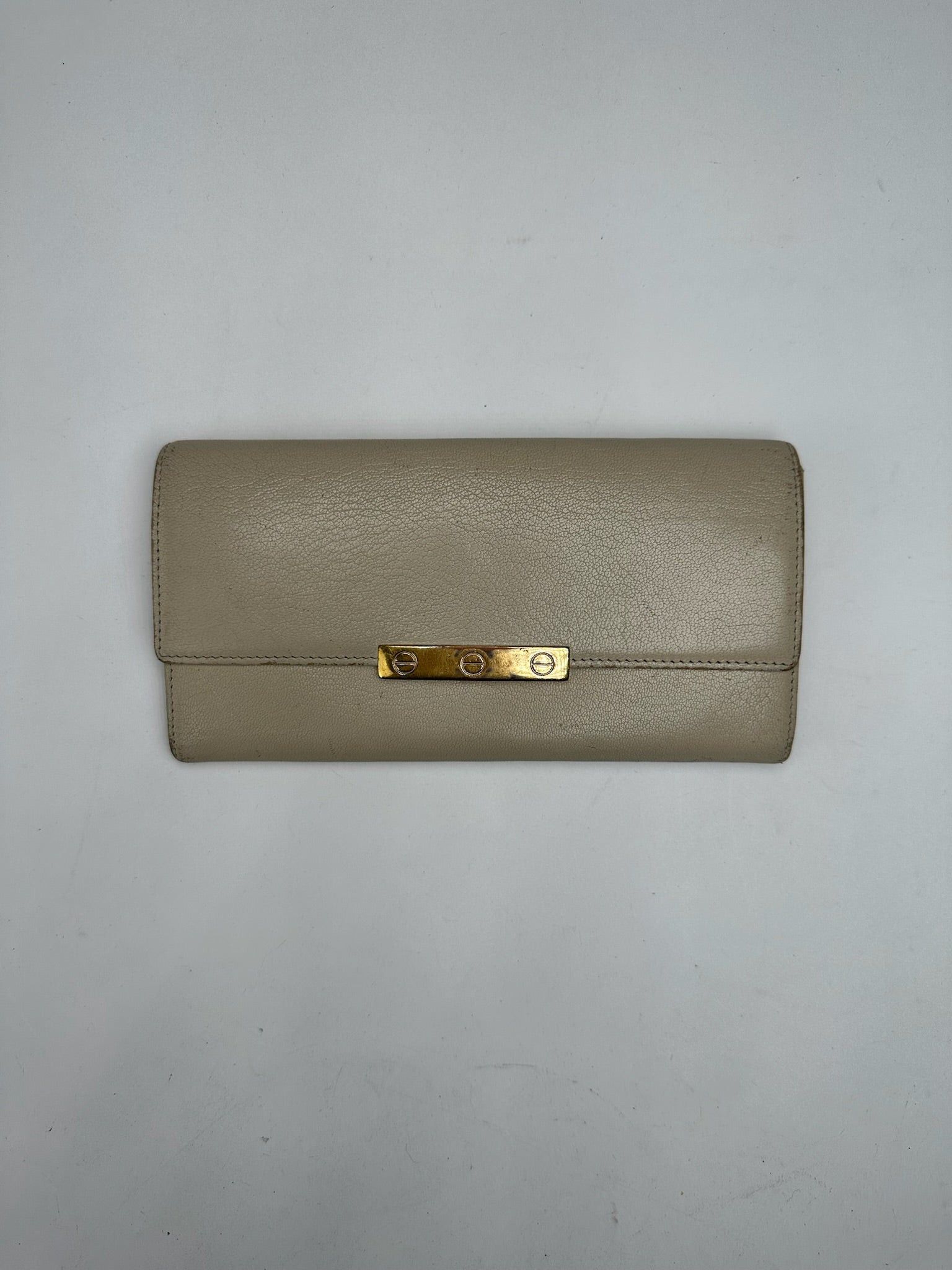 Cartier Vintage Leather Wallet White Size ONE SIZE - 12 Thumbnail