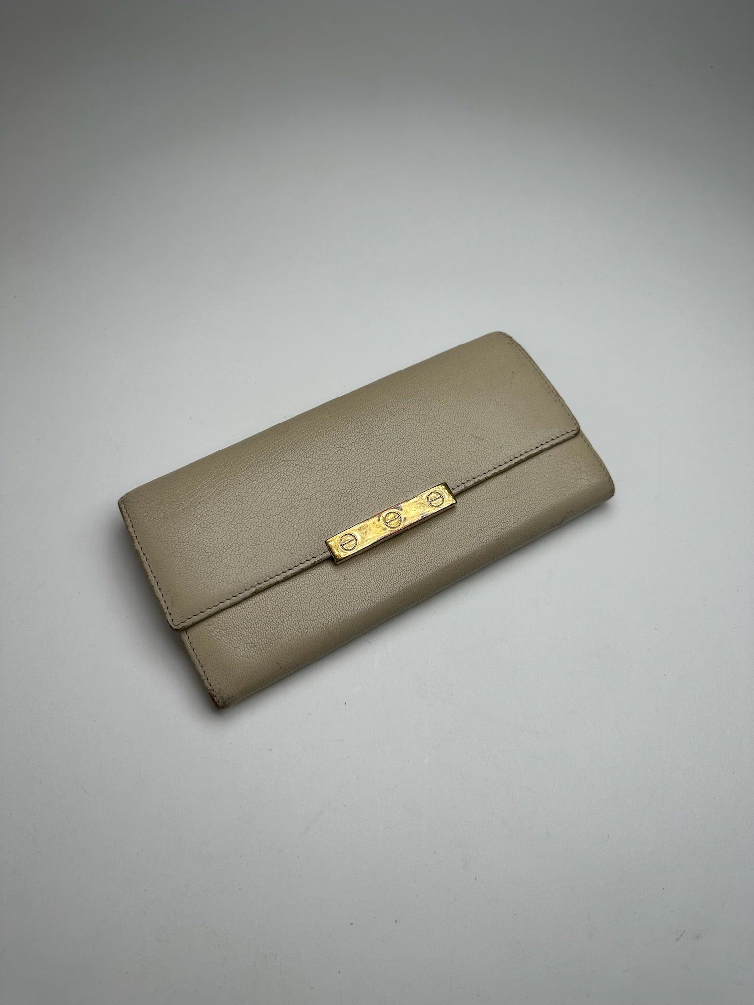 Cartier Vintage Leather Wallet White Size ONE SIZE - 10 Thumbnail