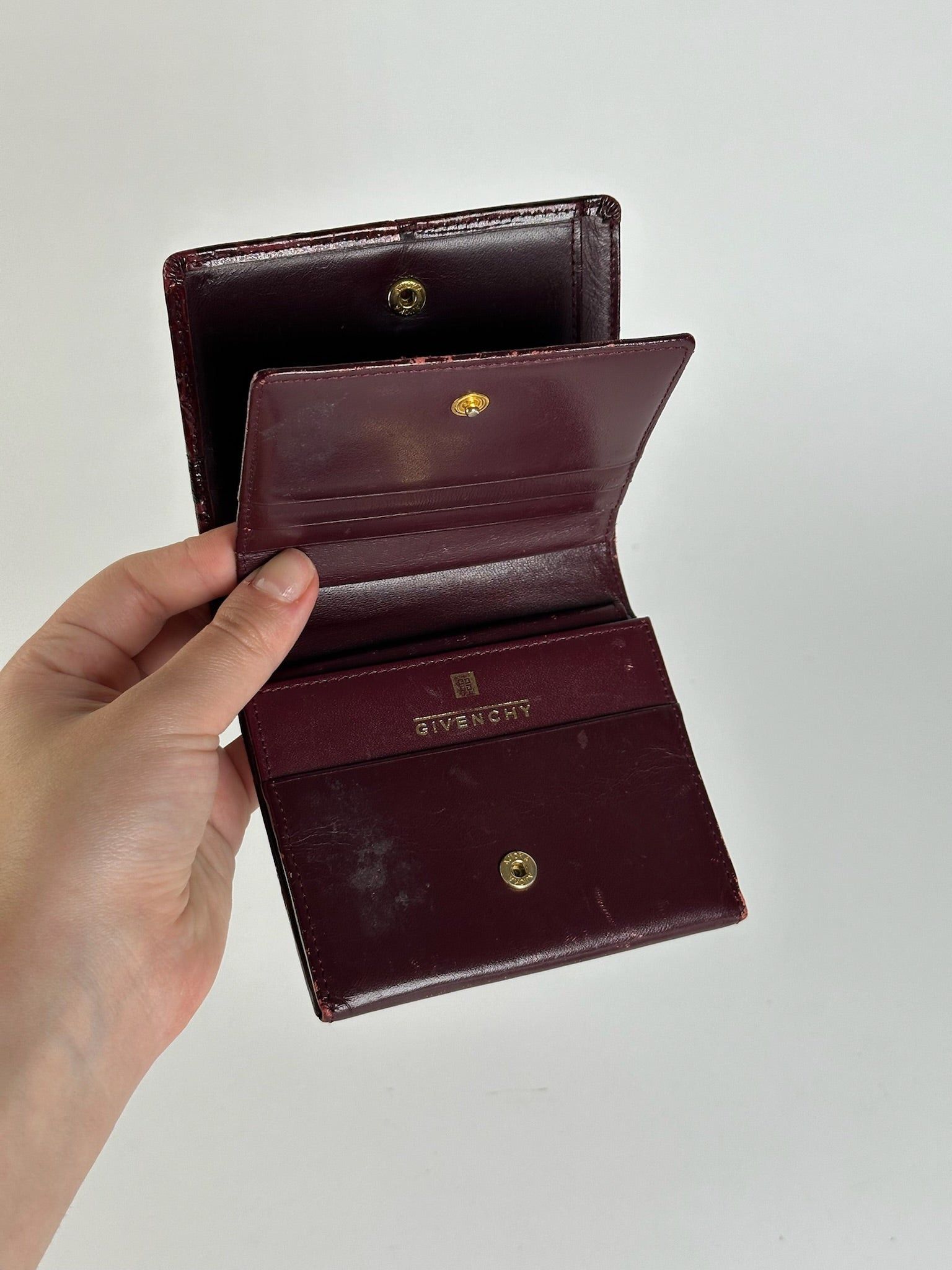 Givenchy Vintage Patent Leather Wallet purple Size ONE SIZE - 4 Thumbnail