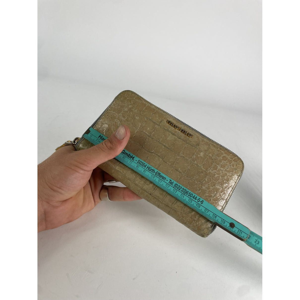 Miu Miu Green Leather Wallet Size ONE SIZE - 4 Thumbnail