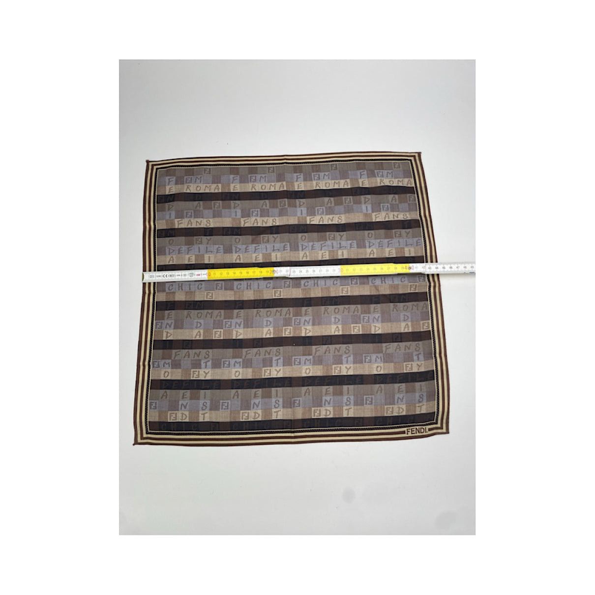 Fendi Purple Silk Scarf Size ONE SIZE - 5 Thumbnail
