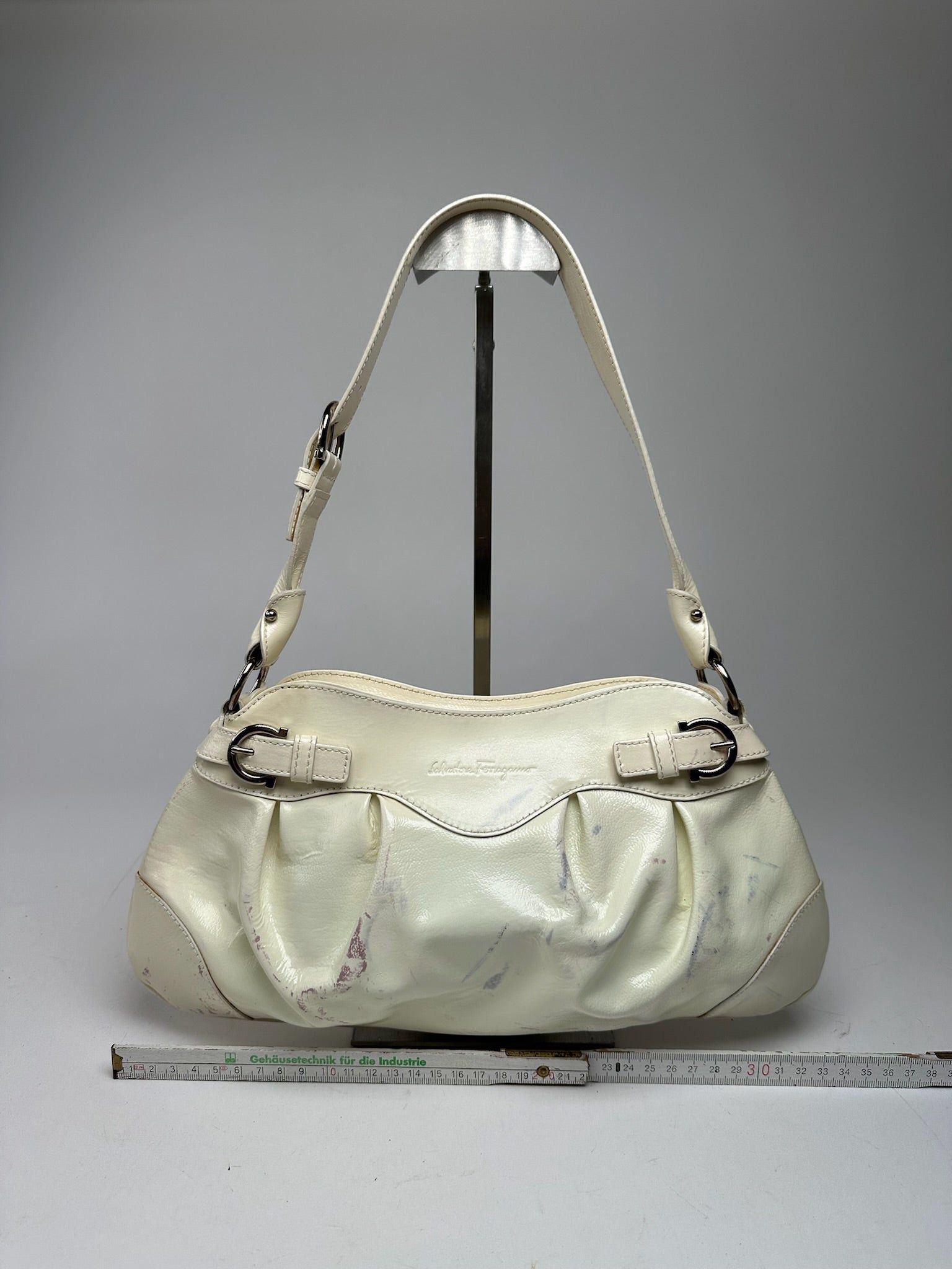 Salvatore Ferragamo Vintage Patent Leather bag white Size ONE SIZE - 14 Thumbnail