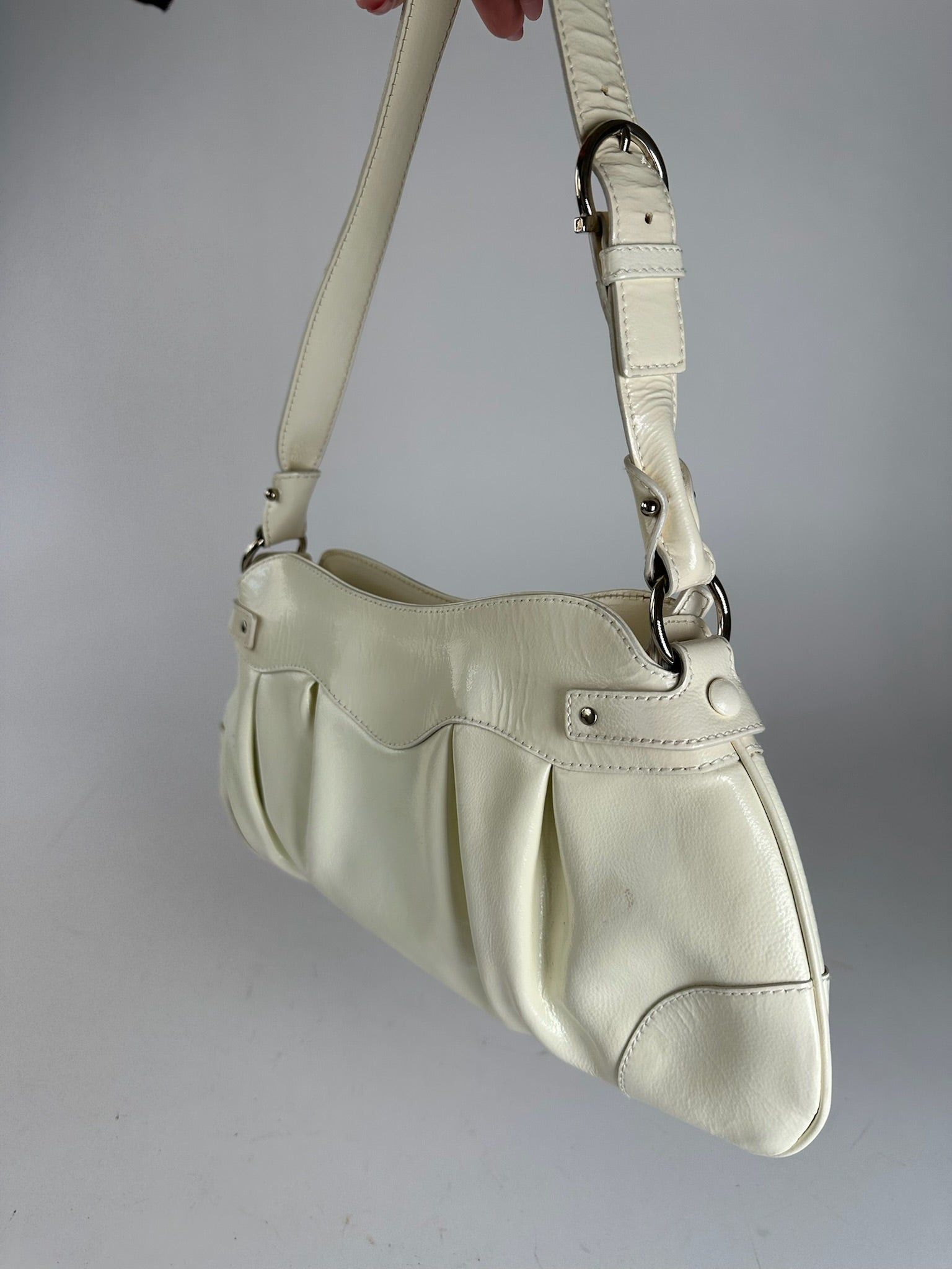 Salvatore Ferragamo Vintage Patent Leather bag white Size ONE SIZE - 10 Thumbnail