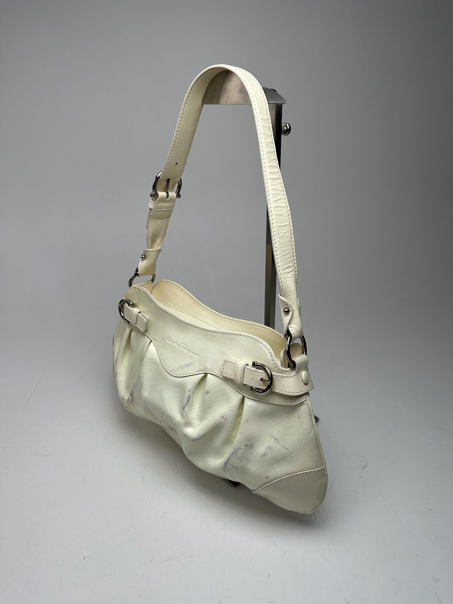 Salvatore Ferragamo Vintage Patent Leather bag white Size ONE SIZE - 12 Thumbnail