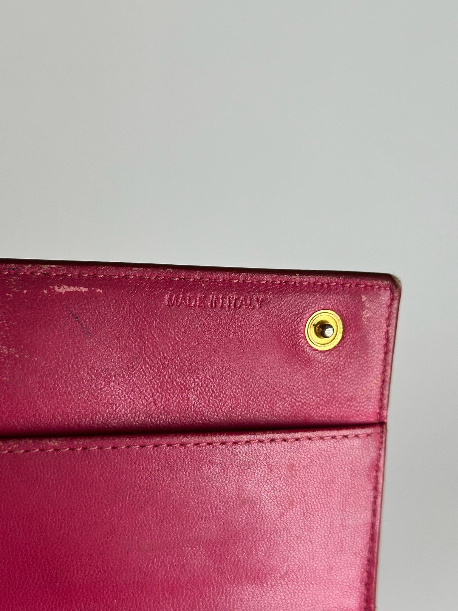 Miu Miu Vintage Patent Leather wallet pink Size ONE SIZE - 8 Thumbnail