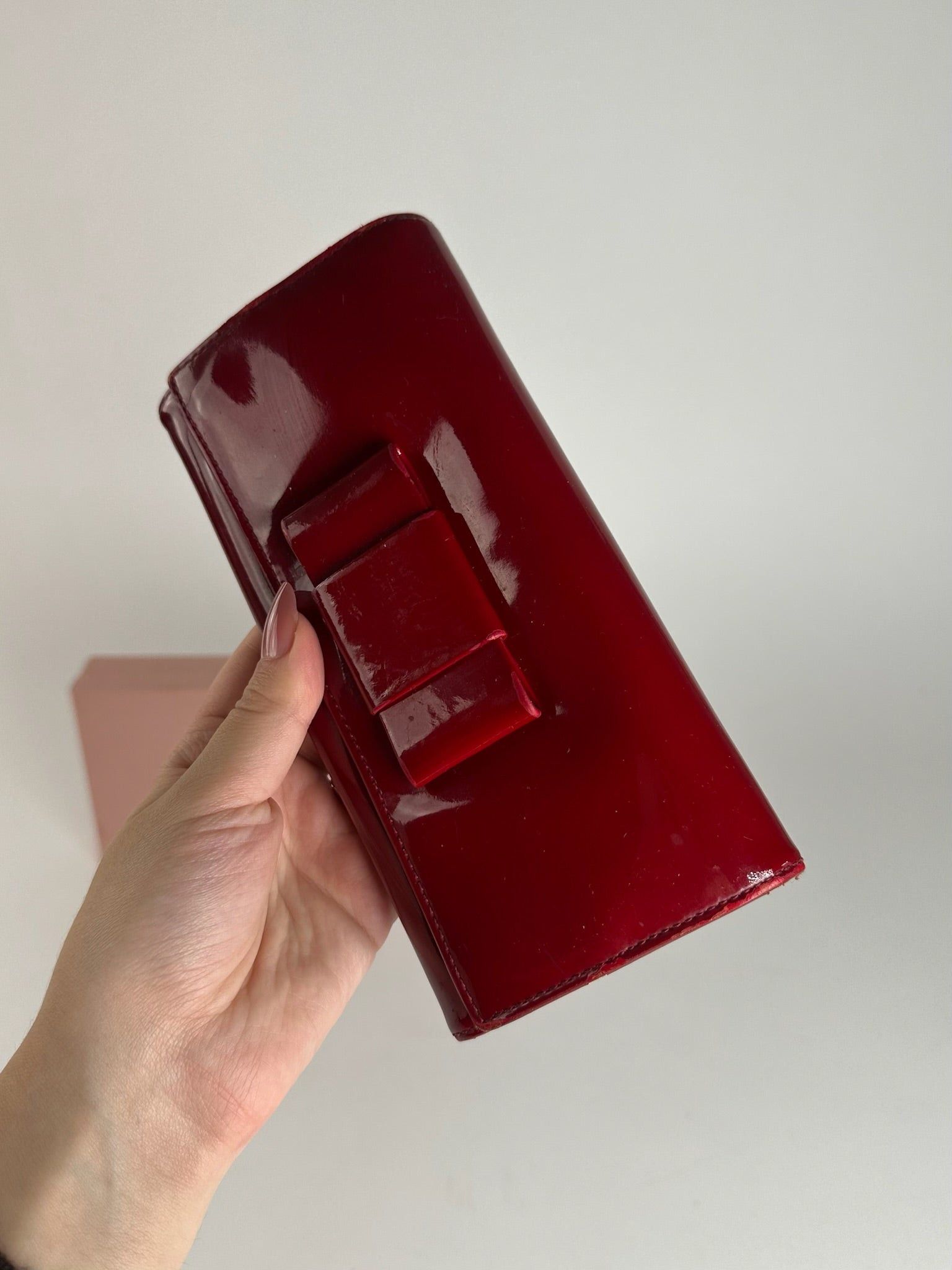 Miu Miu Vintage Patent Leather wallet pink Size ONE SIZE - 11 Thumbnail