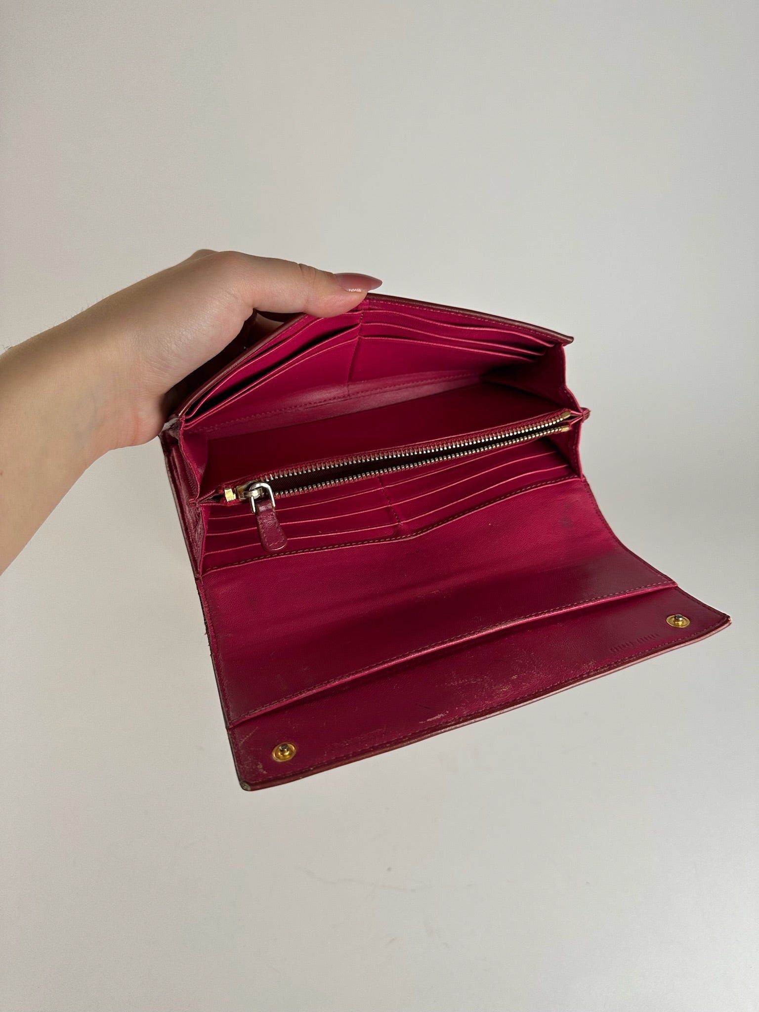Miu Miu Vintage Patent Leather wallet pink Size ONE SIZE - 6 Thumbnail