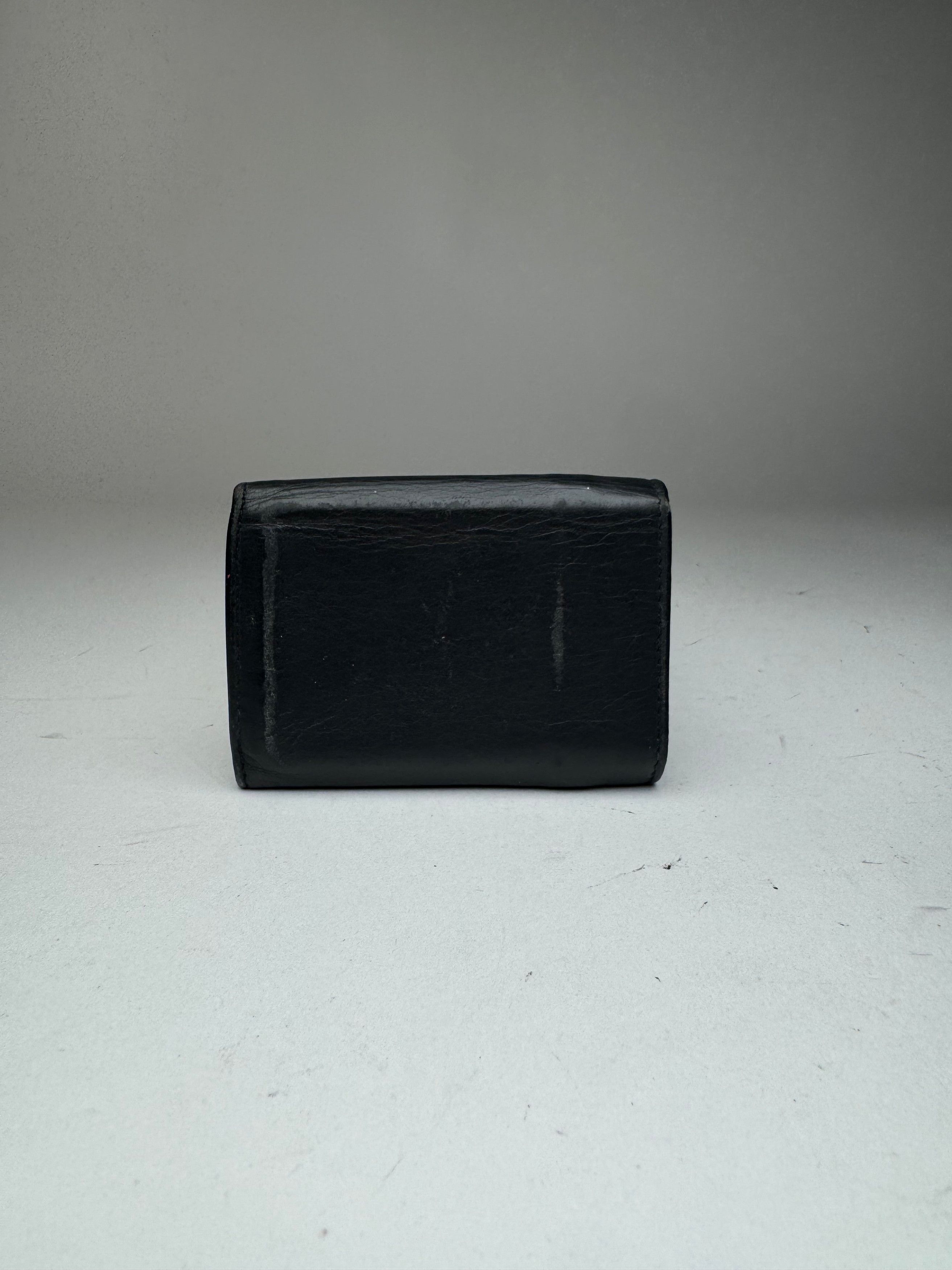 Balenciaga Vintage Leather Card Holder Black Size ONE SIZE - 2 Thumbnail