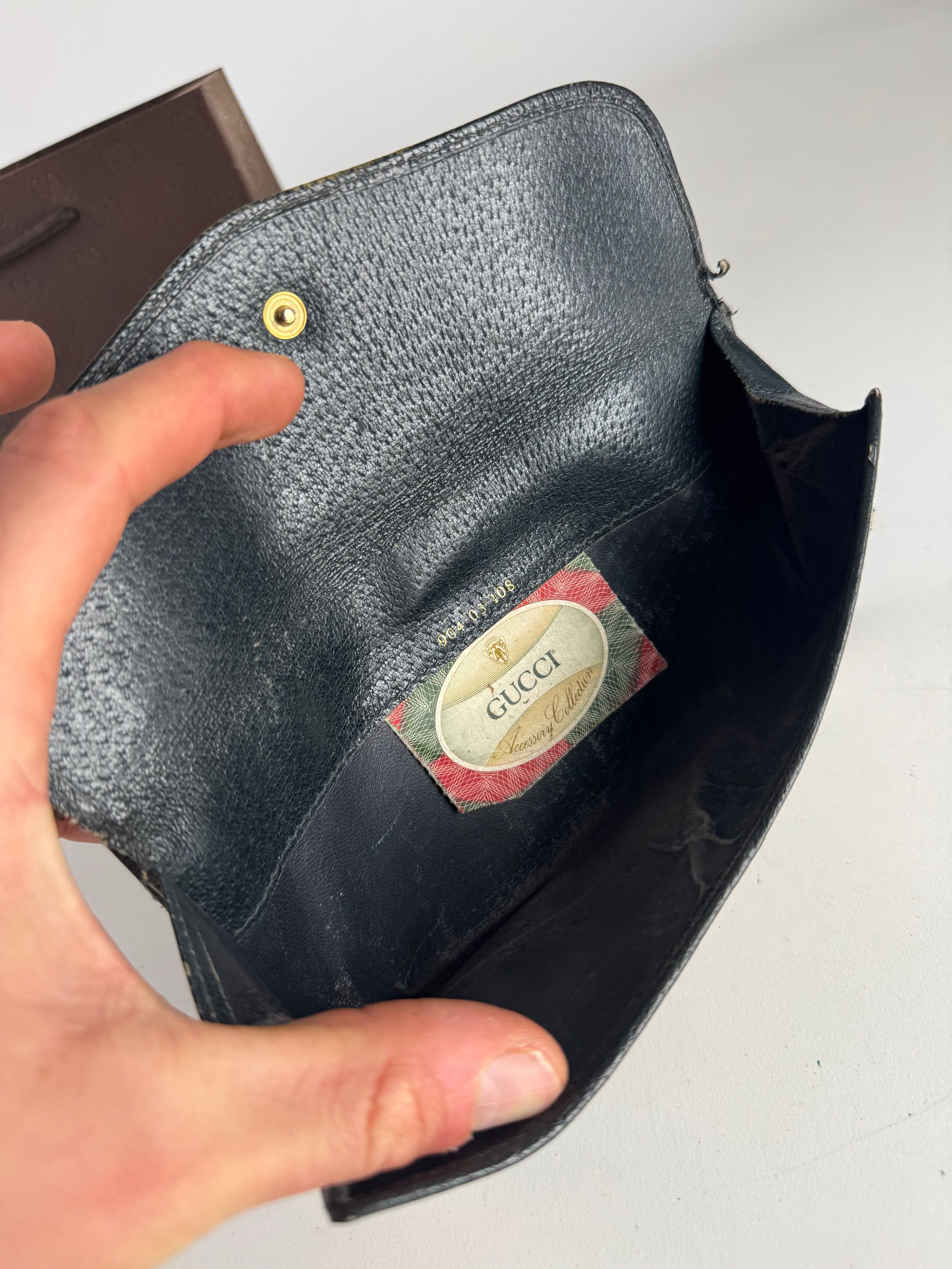 Gucci Vintage Ophidia Monogram Leather Wallet Size ONE SIZE - 9 Thumbnail
