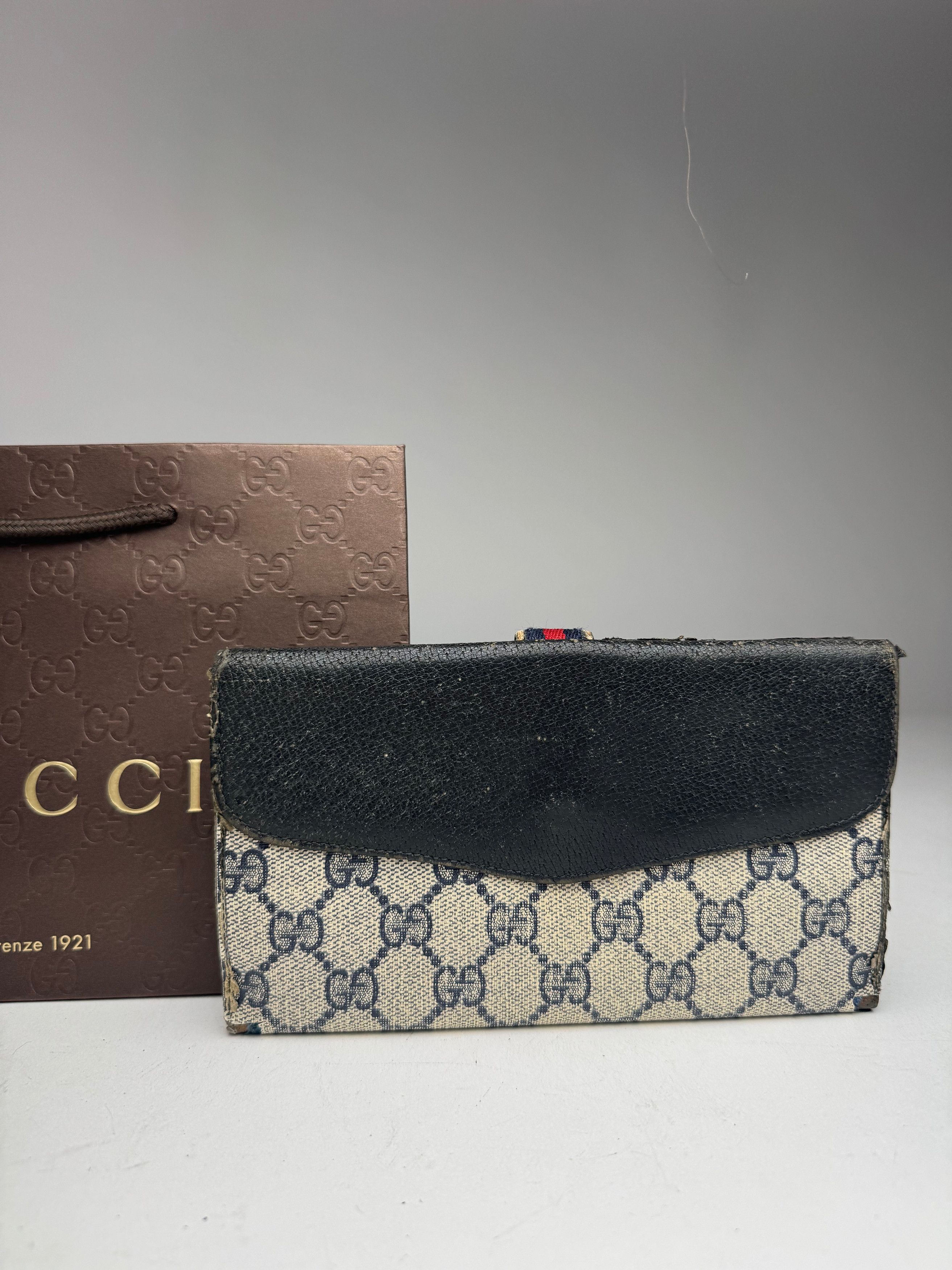 Gucci Vintage Ophidia Monogram Leather Wallet Size ONE SIZE - 2 Thumbnail
