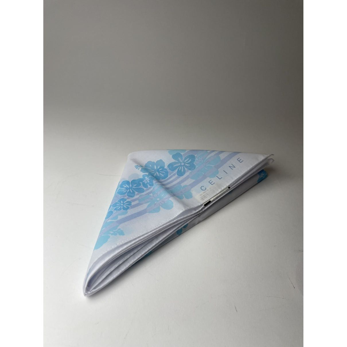 Celine White Silk Scarf Size ONE SIZE - 5 Thumbnail
