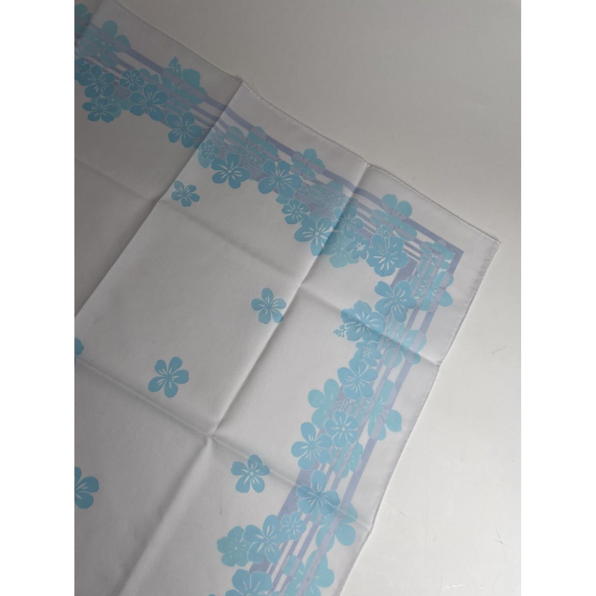 Celine White Silk Scarf Size ONE SIZE - 4 Thumbnail
