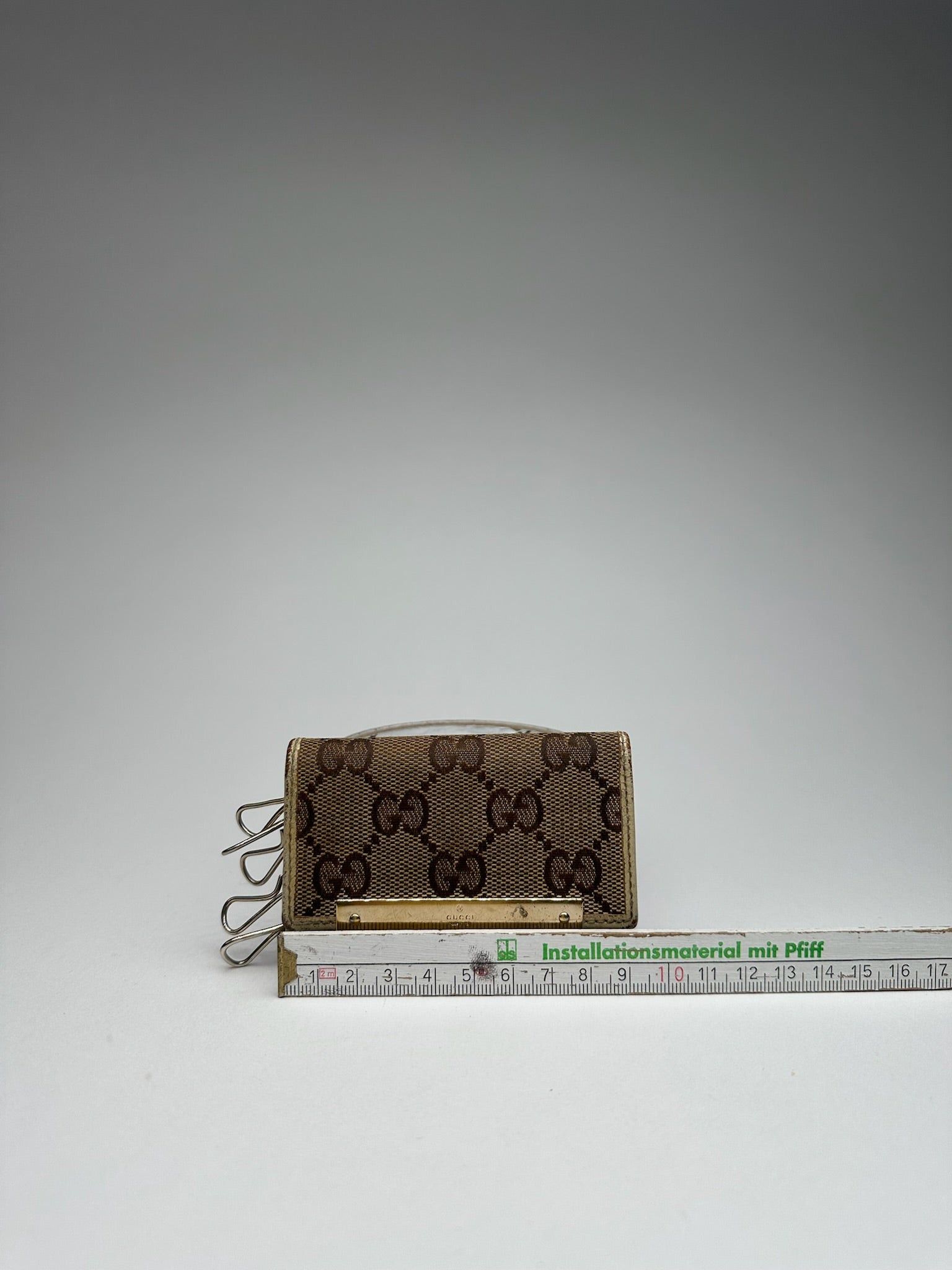 Gucci Vintage Monogram Keyholder beige brown Size ONE SIZE - 12 Thumbnail