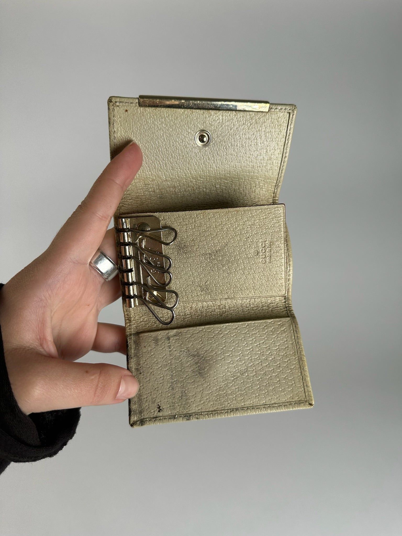 Gucci Vintage Monogram Keyholder beige brown Size ONE SIZE - 8 Thumbnail