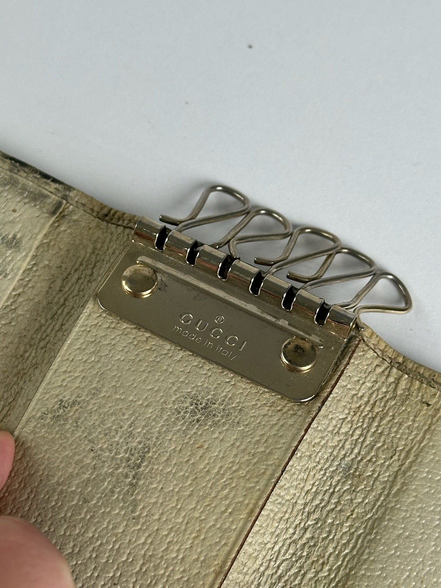 Gucci Vintage Monogram Keyholder beige brown Size ONE SIZE - 5 Thumbnail