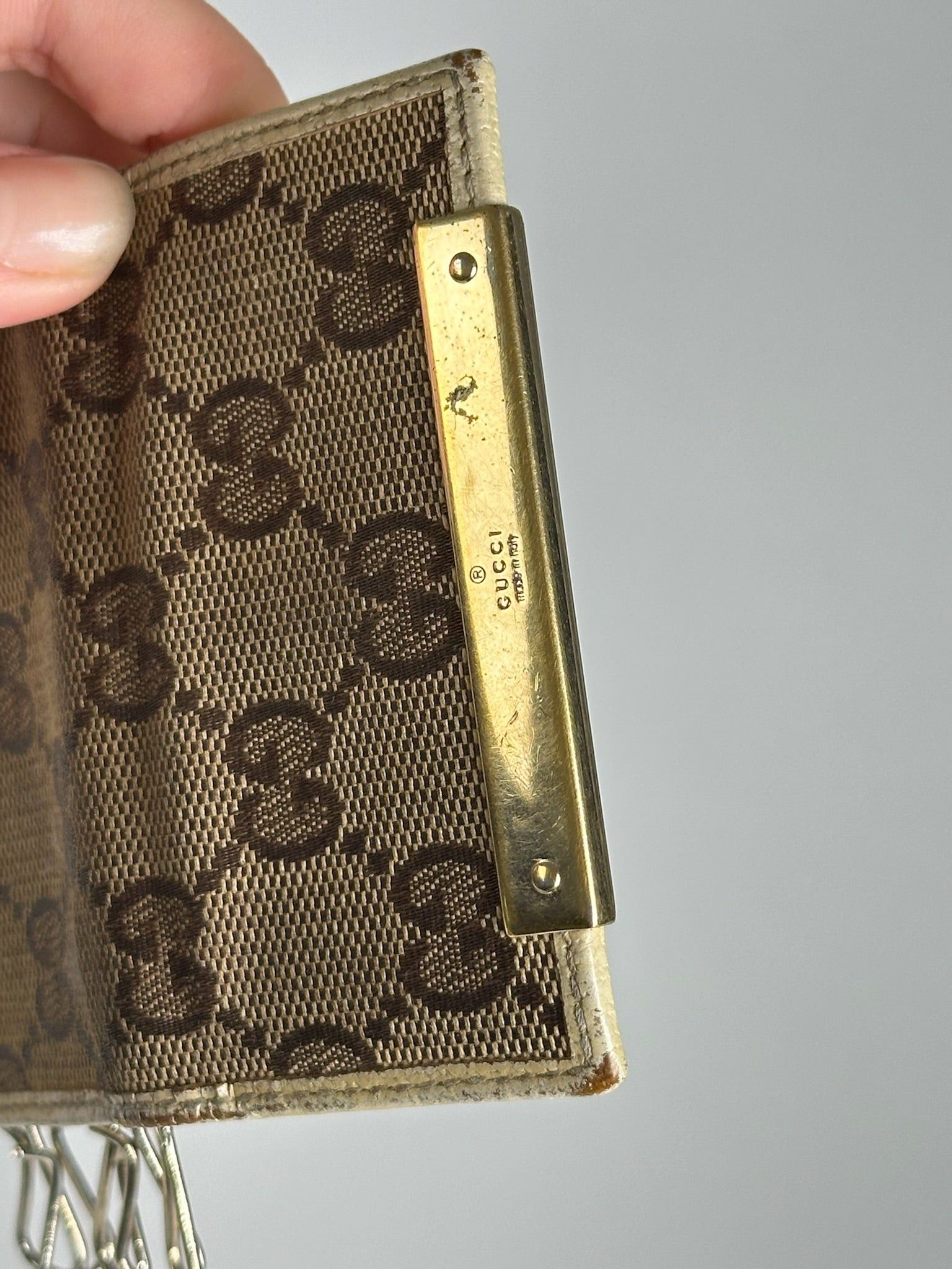 Gucci Vintage Monogram Keyholder beige brown Size ONE SIZE - 4 Thumbnail