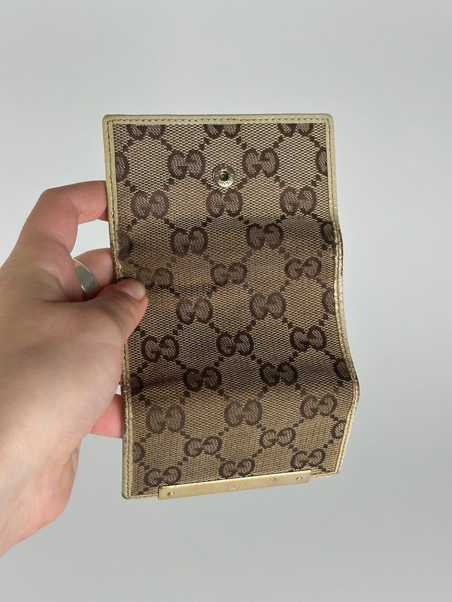 Gucci Vintage Monogram Keyholder beige brown Size ONE SIZE - 3 Thumbnail