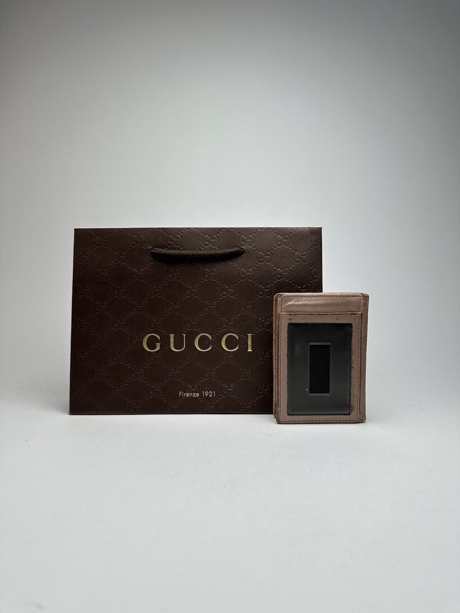 Gucci Vintage monogram Card Holder Rosé metallic Size ONE SIZE - 2 Thumbnail
