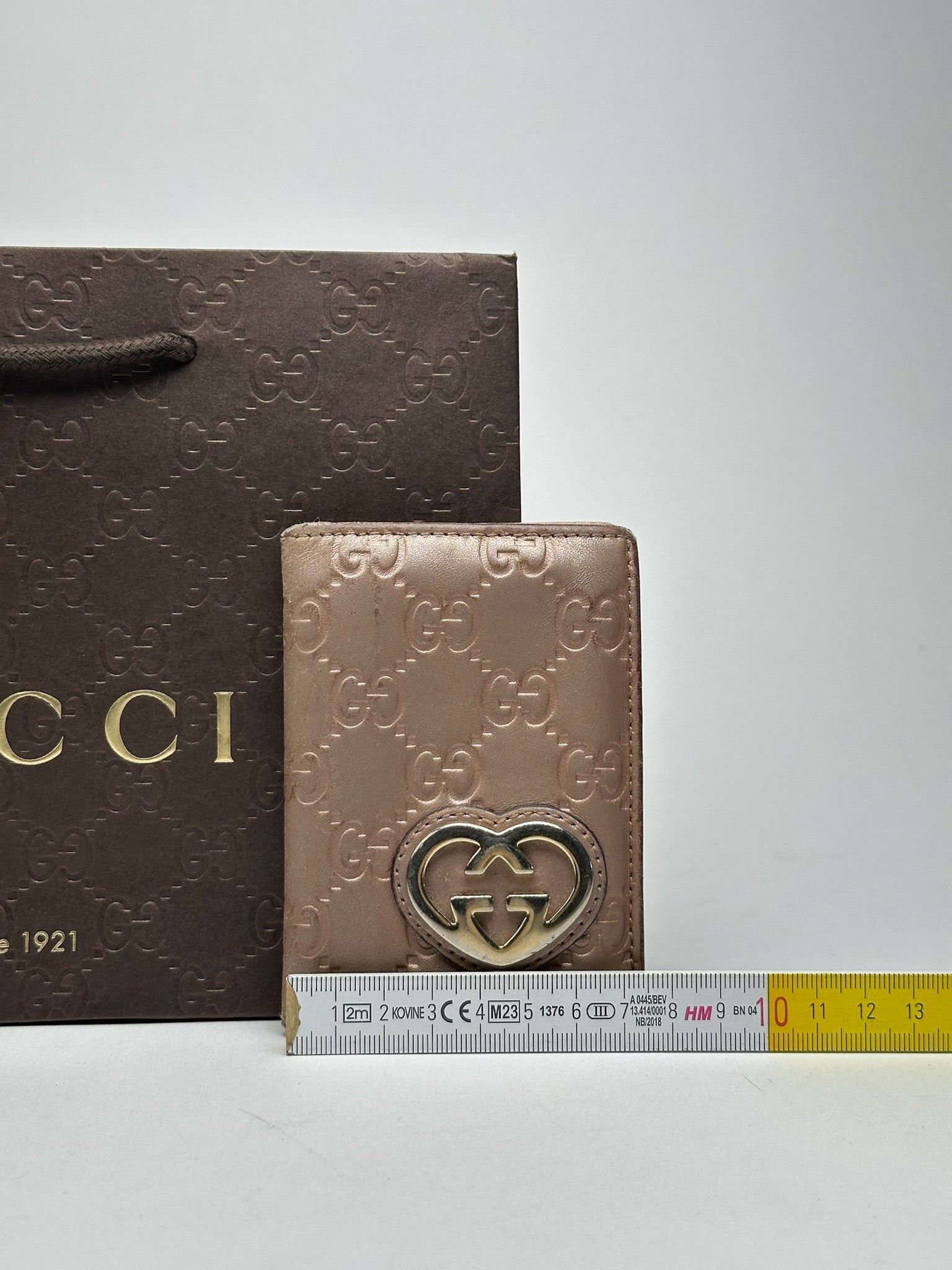 Gucci Vintage monogram Card Holder Rosé metallic Size ONE SIZE - 12 Thumbnail