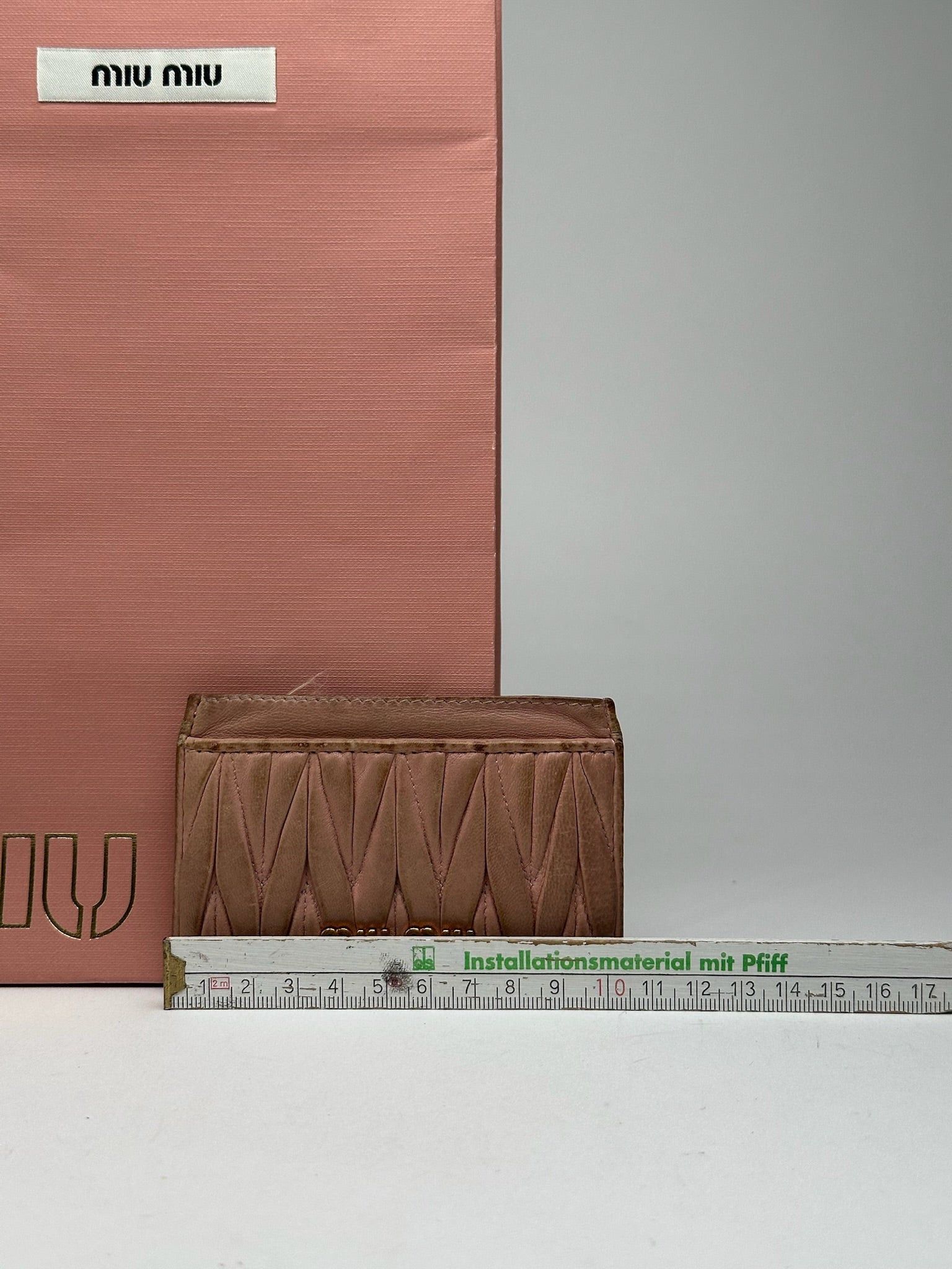 Miu Miu Vintage Leather Card Holder Pink Size ONE SIZE - 5 Thumbnail