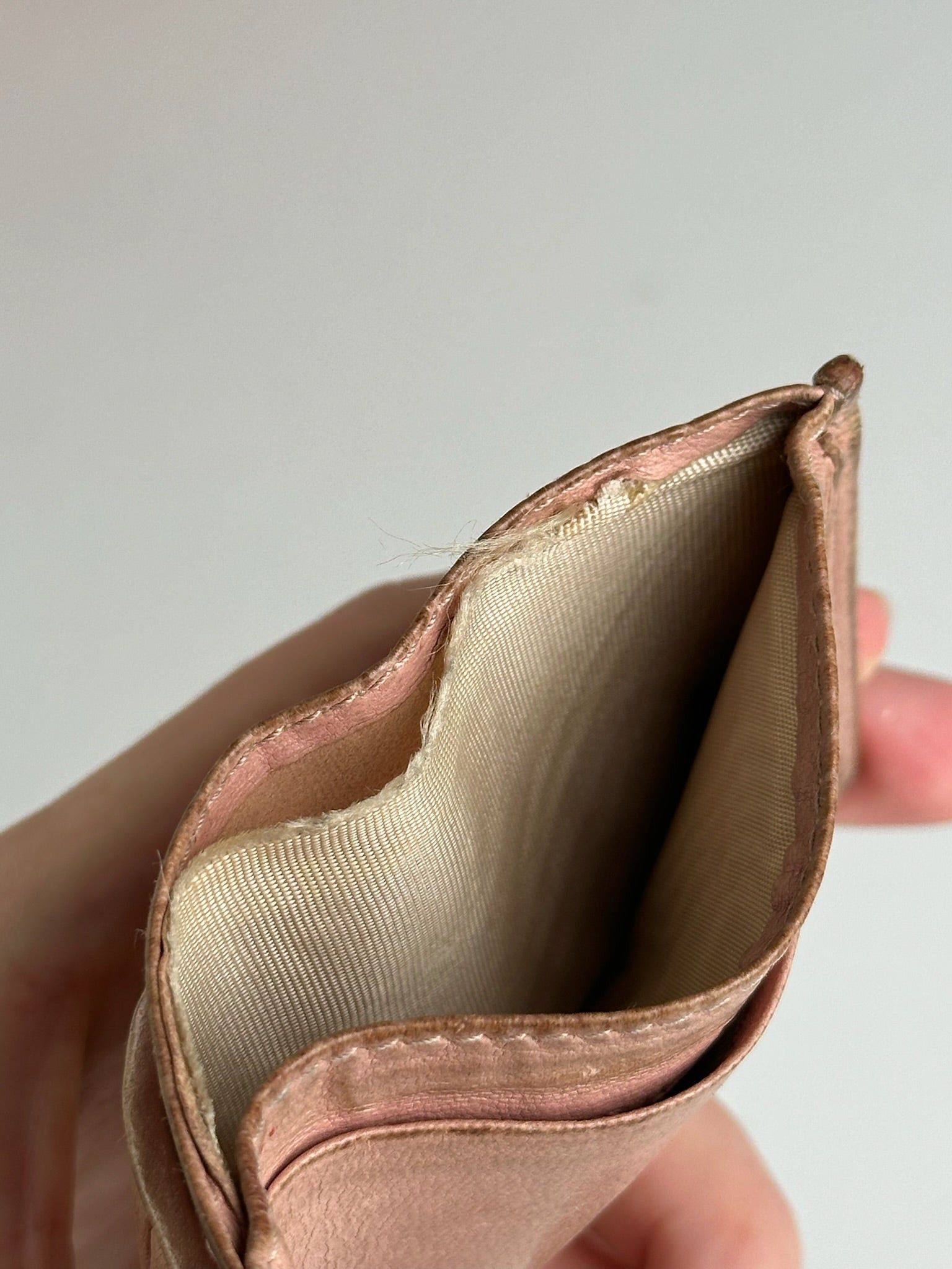 Miu Miu Vintage Leather Card Holder Pink Size ONE SIZE - 3 Thumbnail
