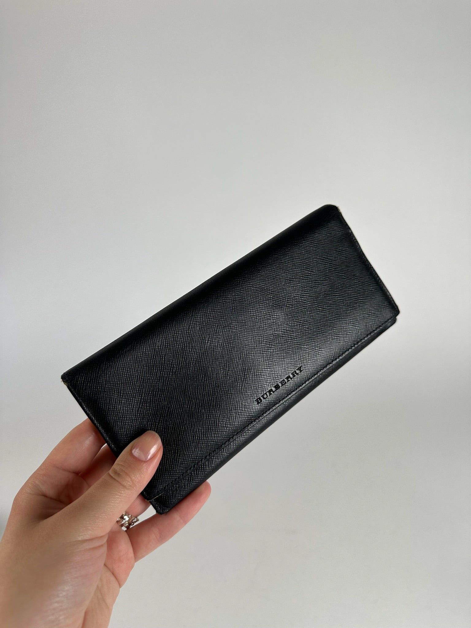 Burberry Vintage Leather ID holder black Size ONE SIZE - 7 Thumbnail