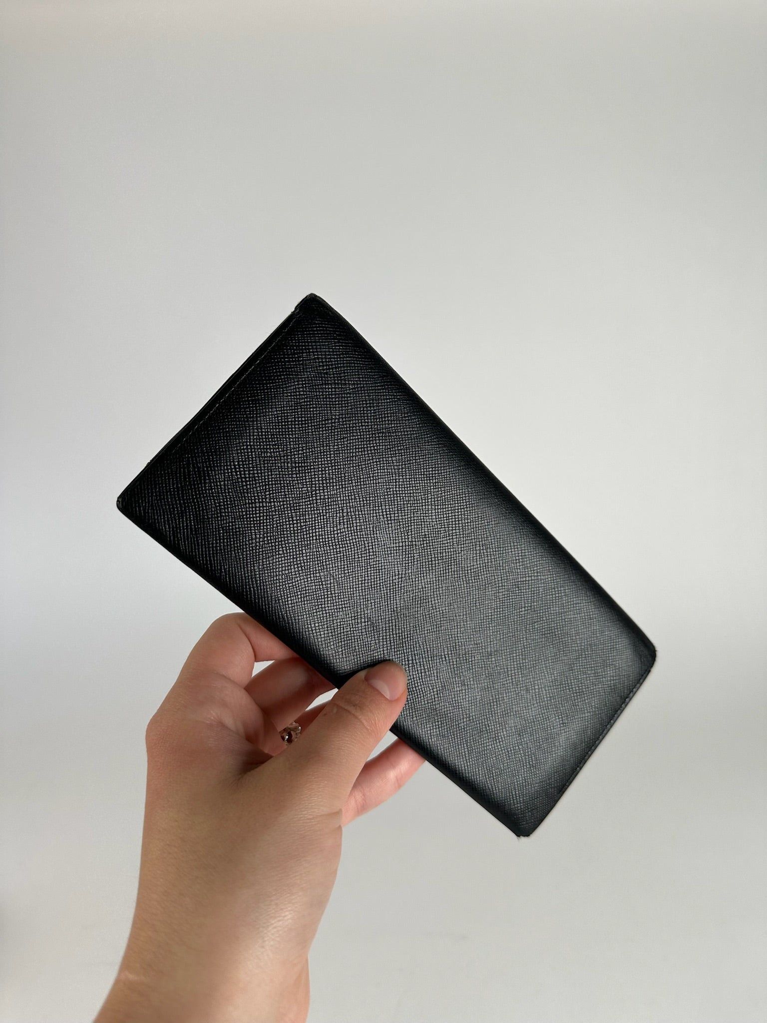 Burberry Vintage Leather ID holder black Size ONE SIZE - 6 Thumbnail
