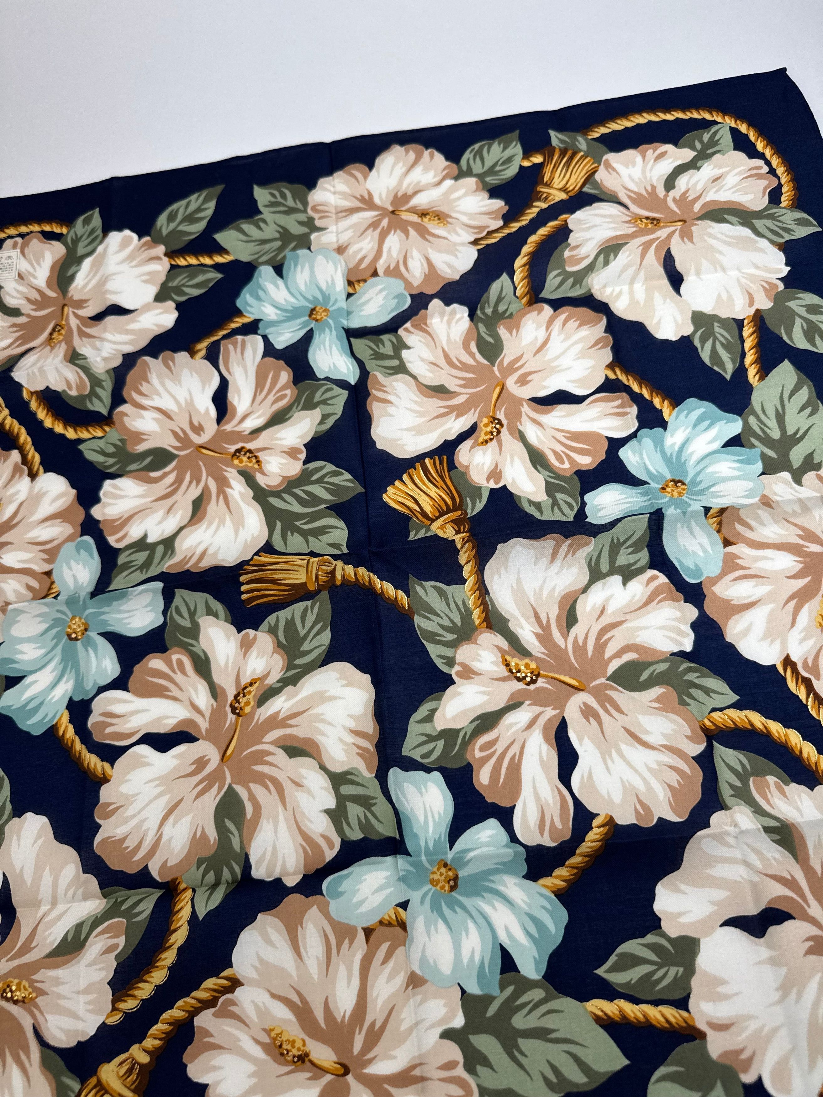 Celine Vintage Floral Scarf Size ONE SIZE - 8 Thumbnail