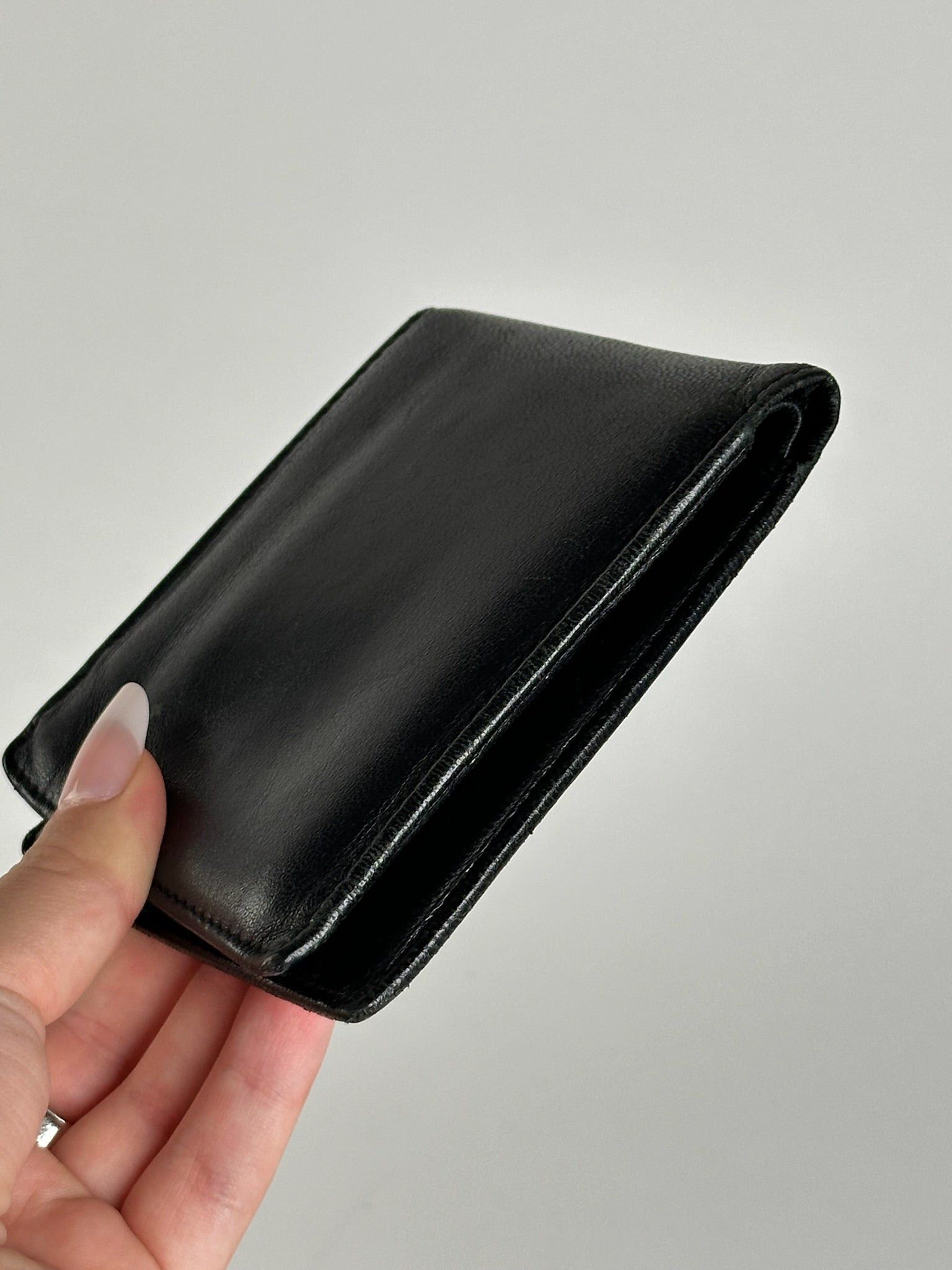 Vivienne Westwood Vintage foldable wallet leather black Size ONE SIZE - 12 Thumbnail