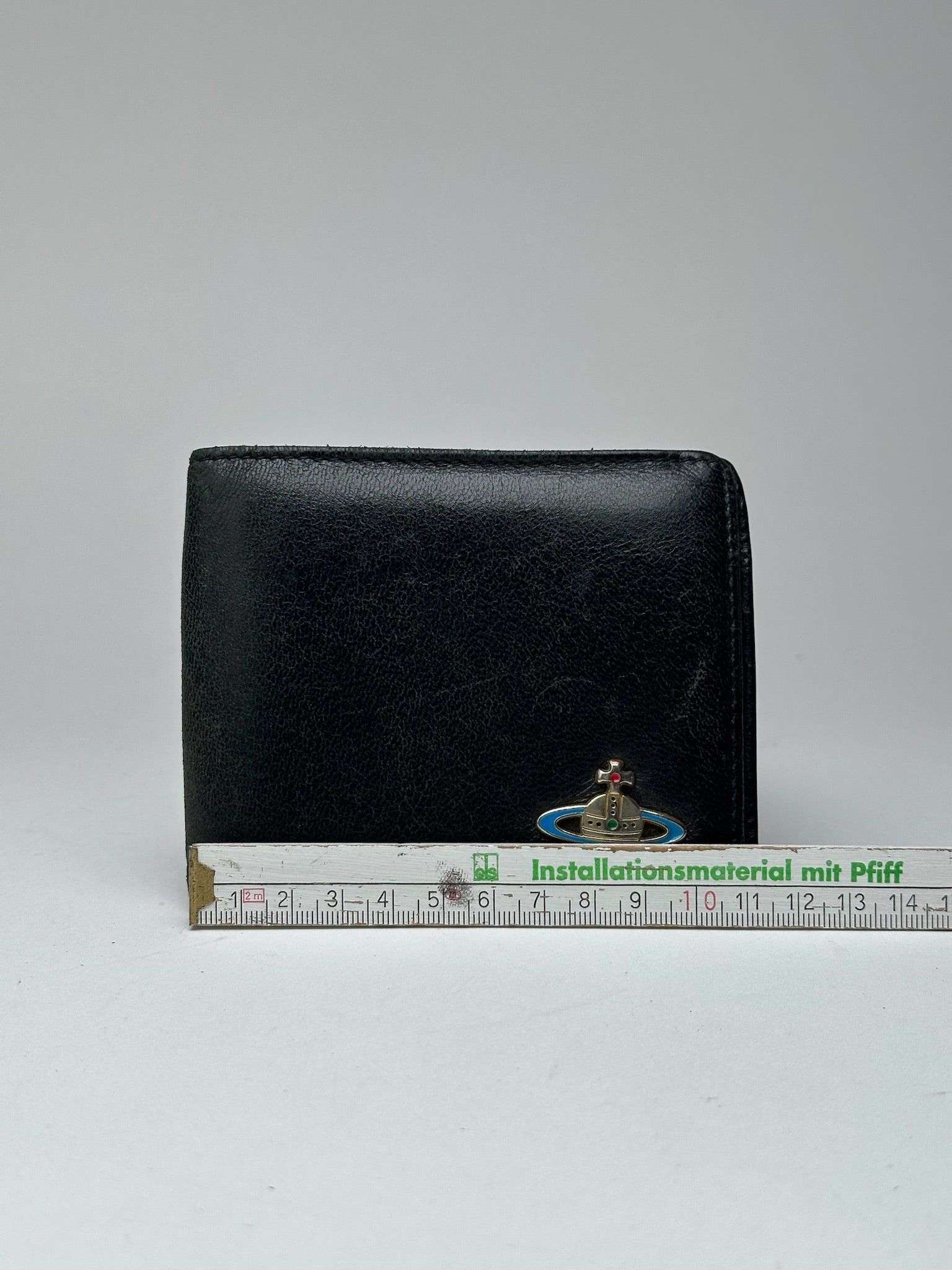 Vivienne Westwood Vintage foldable wallet leather black Size ONE SIZE - 11 Thumbnail