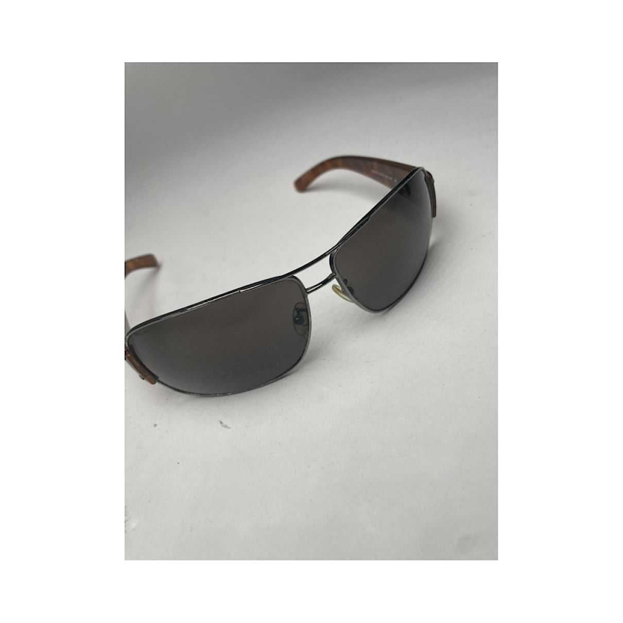 Prada Brown Plastic Sunglasses Size ONE SIZE - 4 Thumbnail