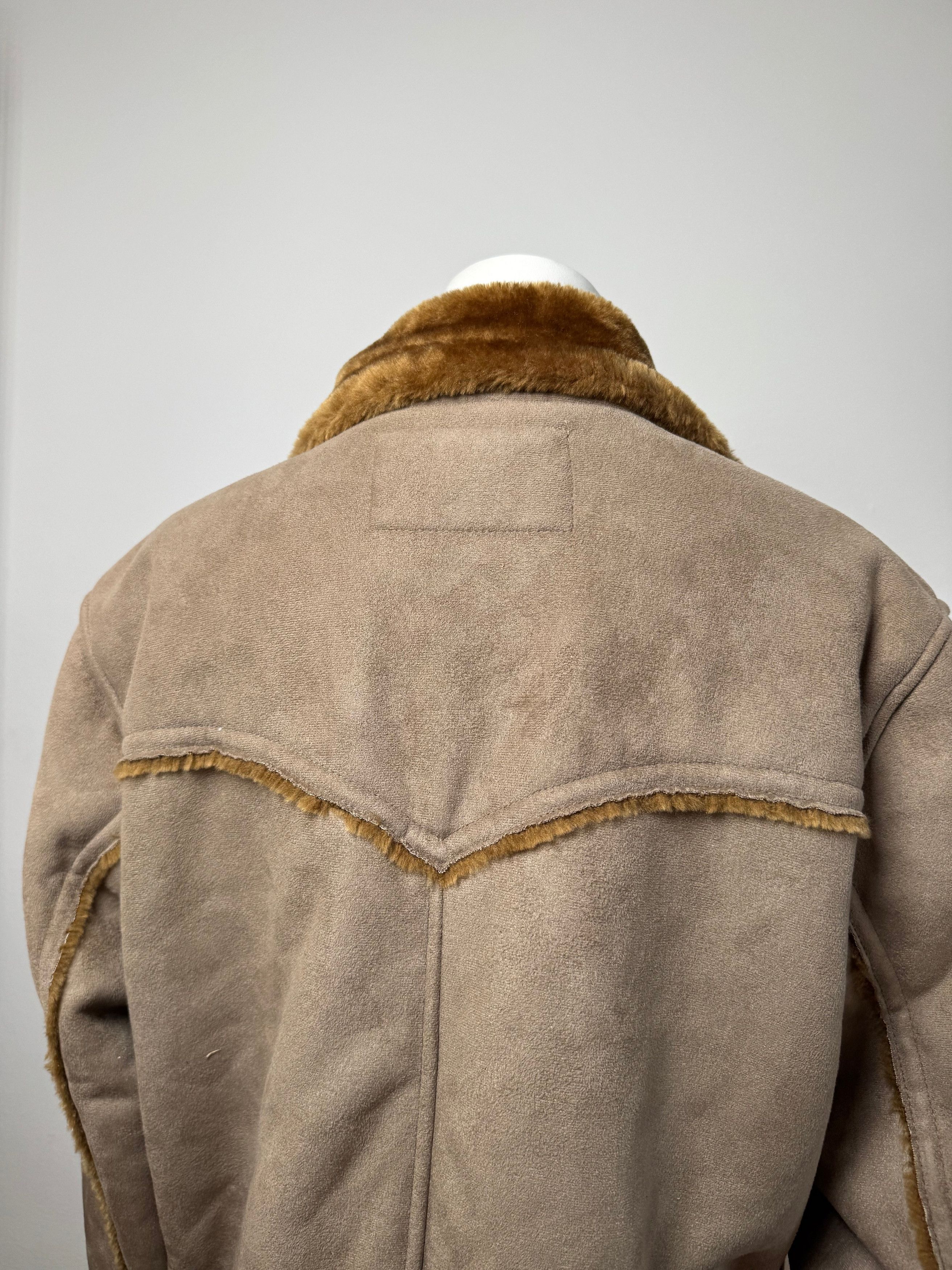 Kansai Yamamoto Vintage fur coat L grey brown Size L / US 10 / IT 46 - 14 Thumbnail