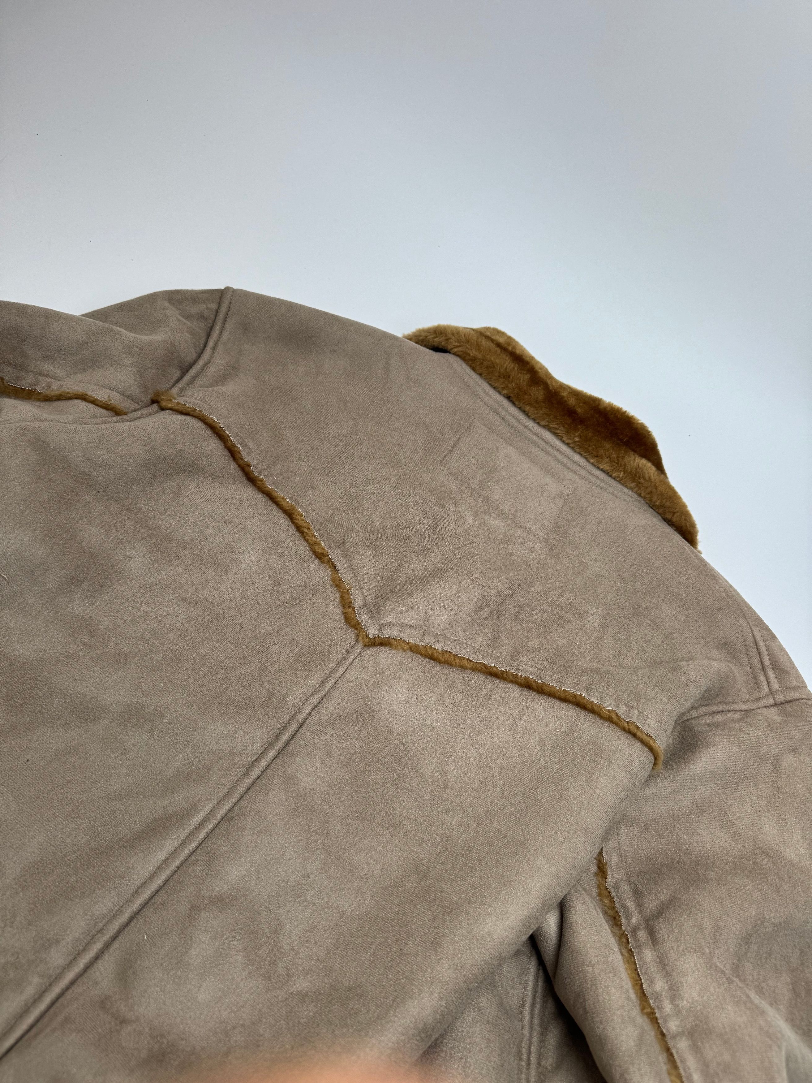 Kansai Yamamoto Vintage fur coat L grey brown Size L / US 10 / IT 46 - 8 Thumbnail