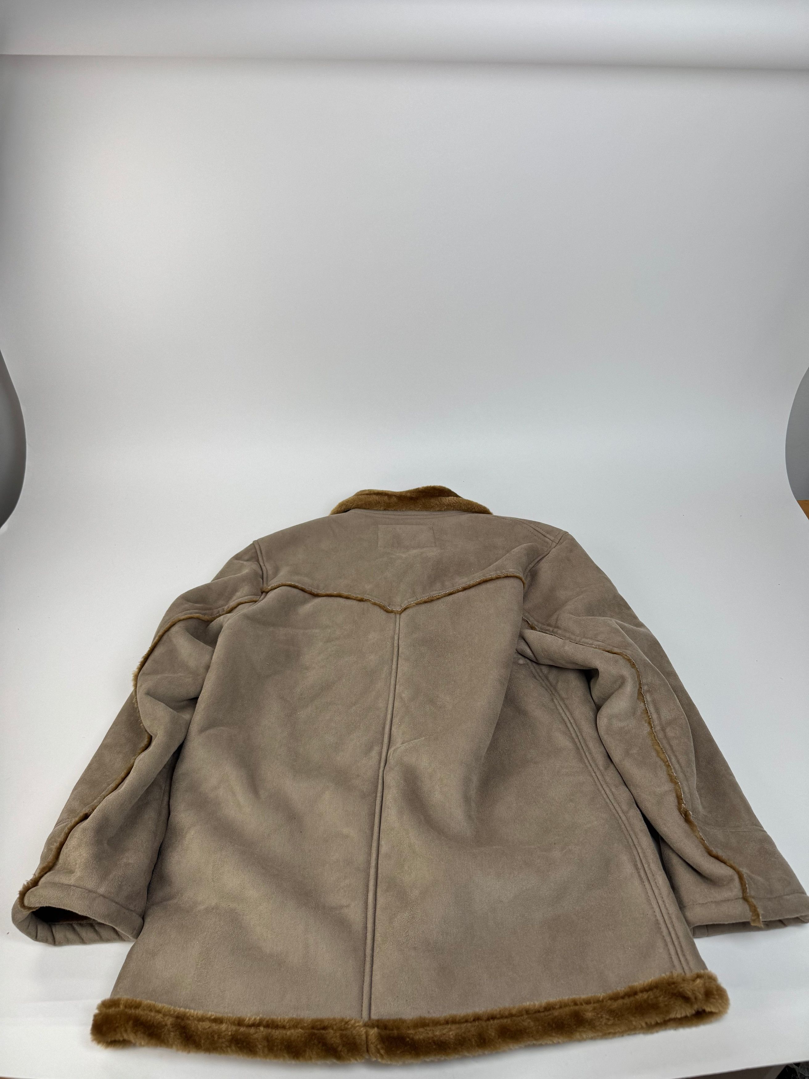 Kansai Yamamoto Vintage fur coat L grey brown Size L / US 10 / IT 46 - 6 Thumbnail