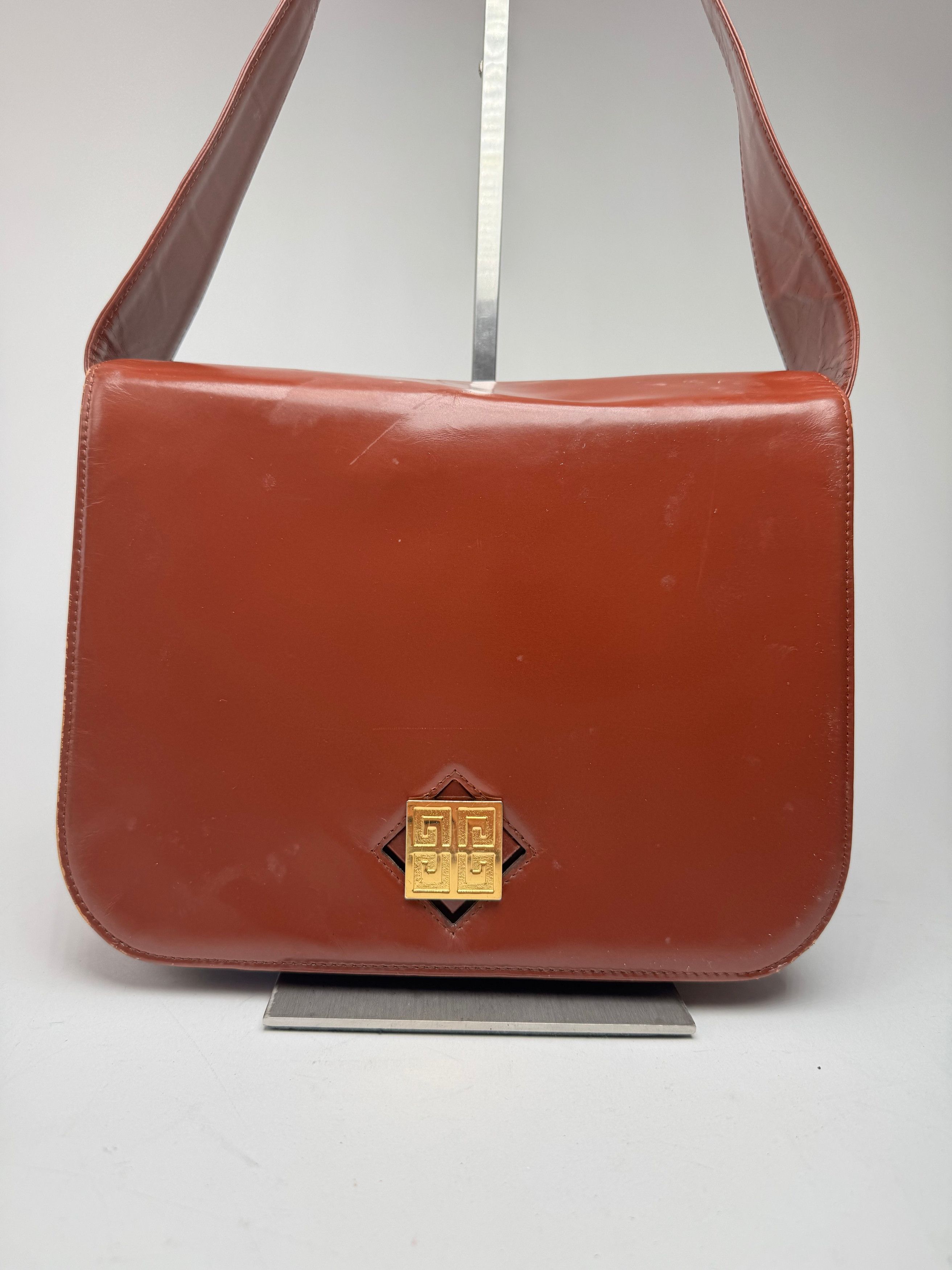 Givenchy Vintage 4G Leather Bag Brown Size ONE SIZE - 2 Thumbnail