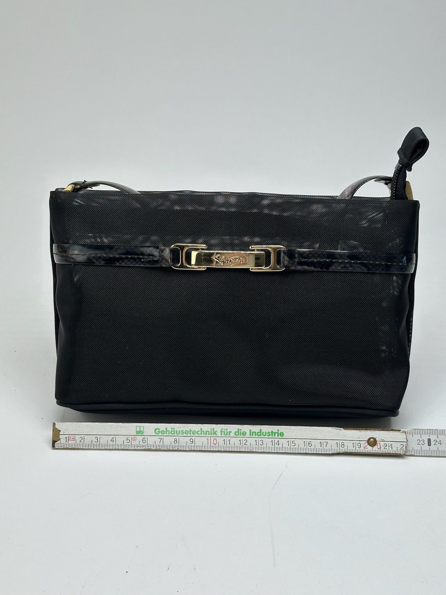Kansai Yamamoto Vintage Kansai Ymamoto Polyester Baguette Bag Black Size ONE SIZE - 11 Thumbnail