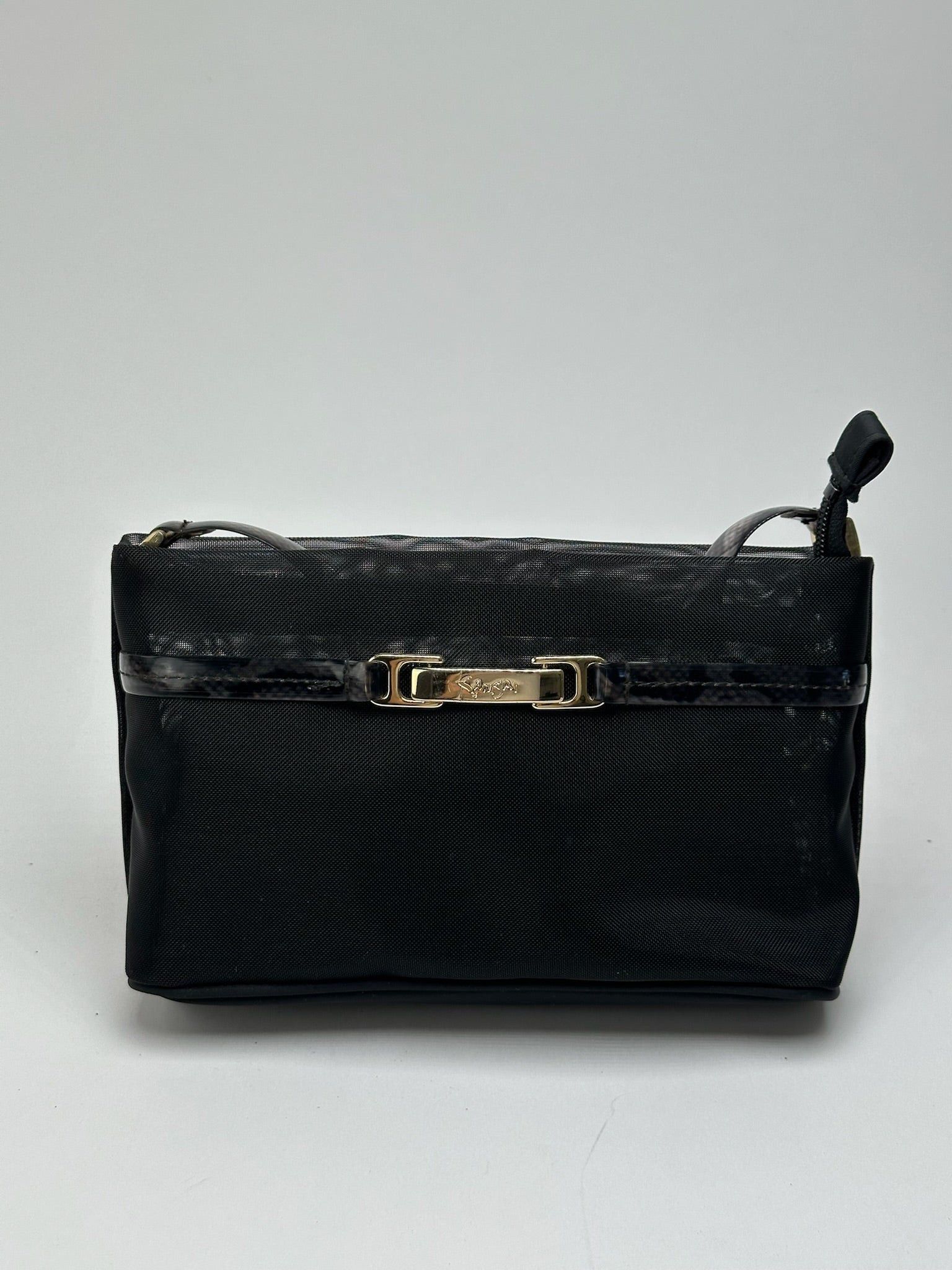 Kansai Yamamoto Vintage Kansai Ymamoto Polyester Baguette Bag Black Size ONE SIZE - 3 Thumbnail