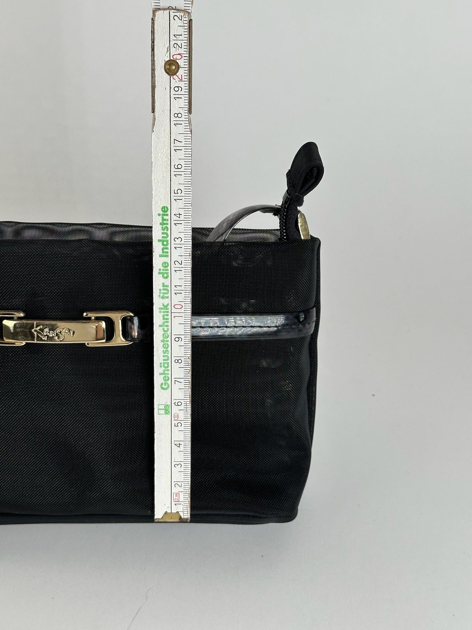 Kansai Yamamoto Vintage Kansai Ymamoto Polyester Baguette Bag Black Size ONE SIZE - 10 Thumbnail