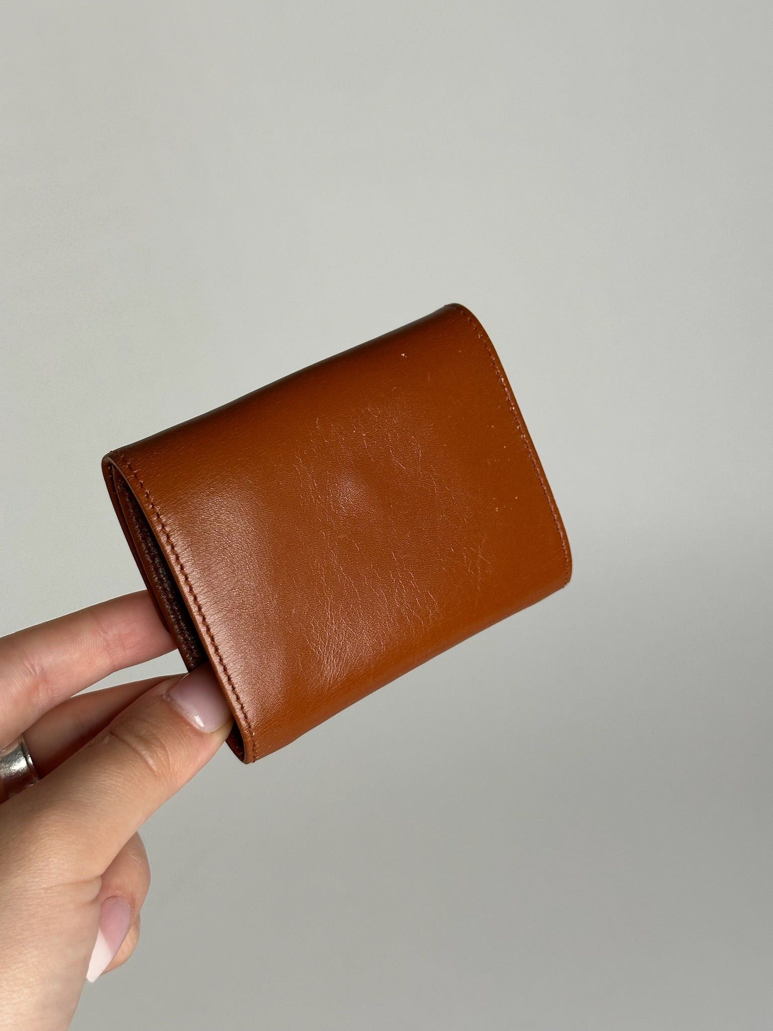 Dior Vintage Leather card holder brown Size ONE SIZE - 8 Thumbnail