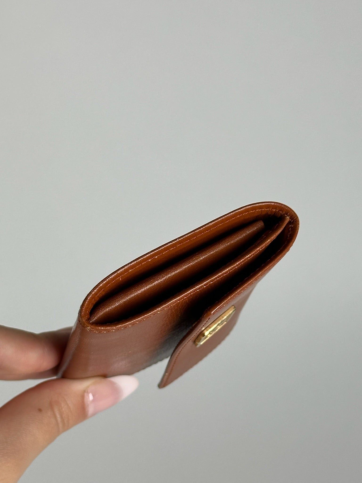 Dior Vintage Leather card holder brown Size ONE SIZE - 6 Thumbnail