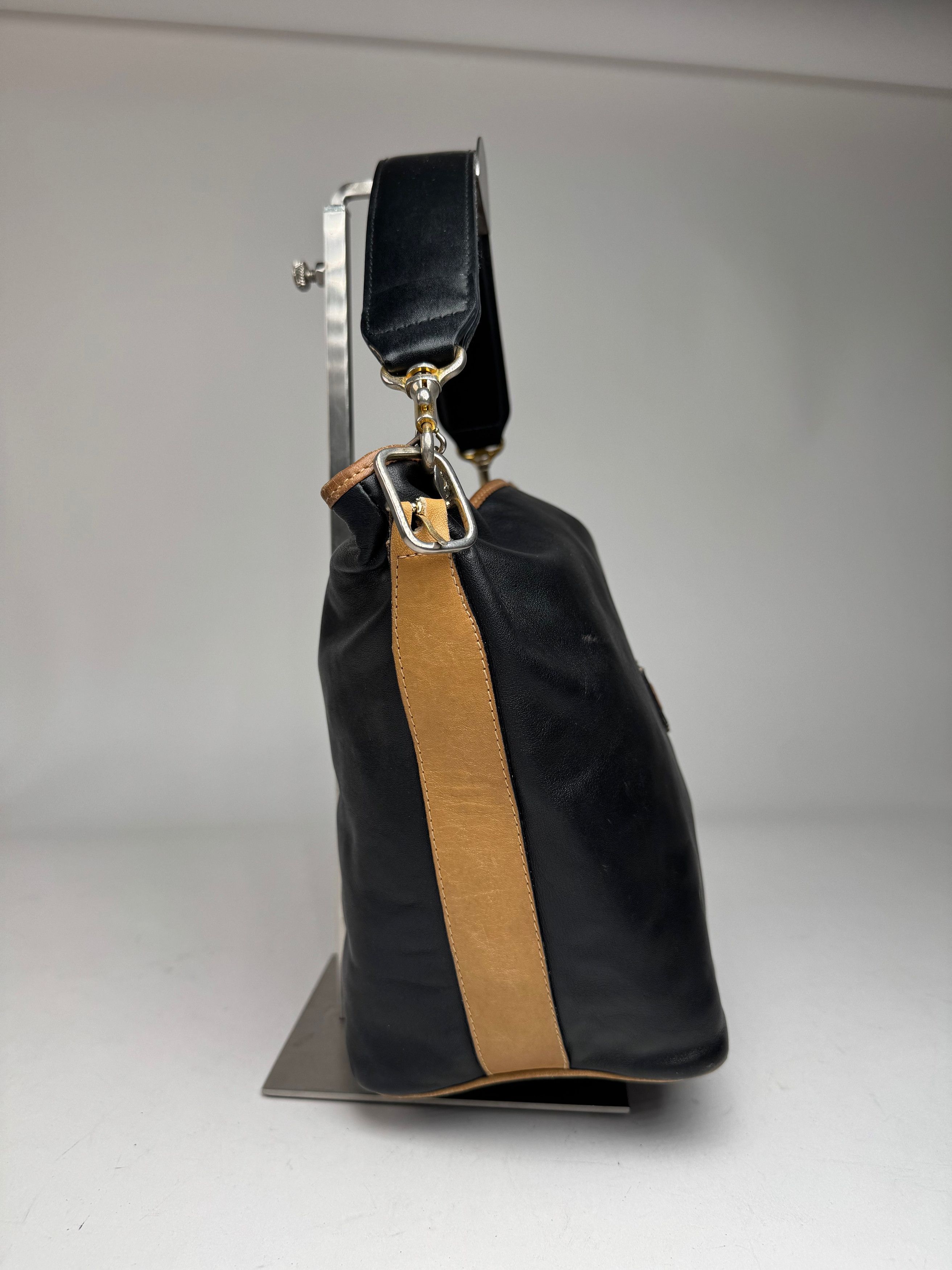 Celine Vintage Paris Sac Seau Leather Bag Black Size ONE SIZE - 9 Thumbnail