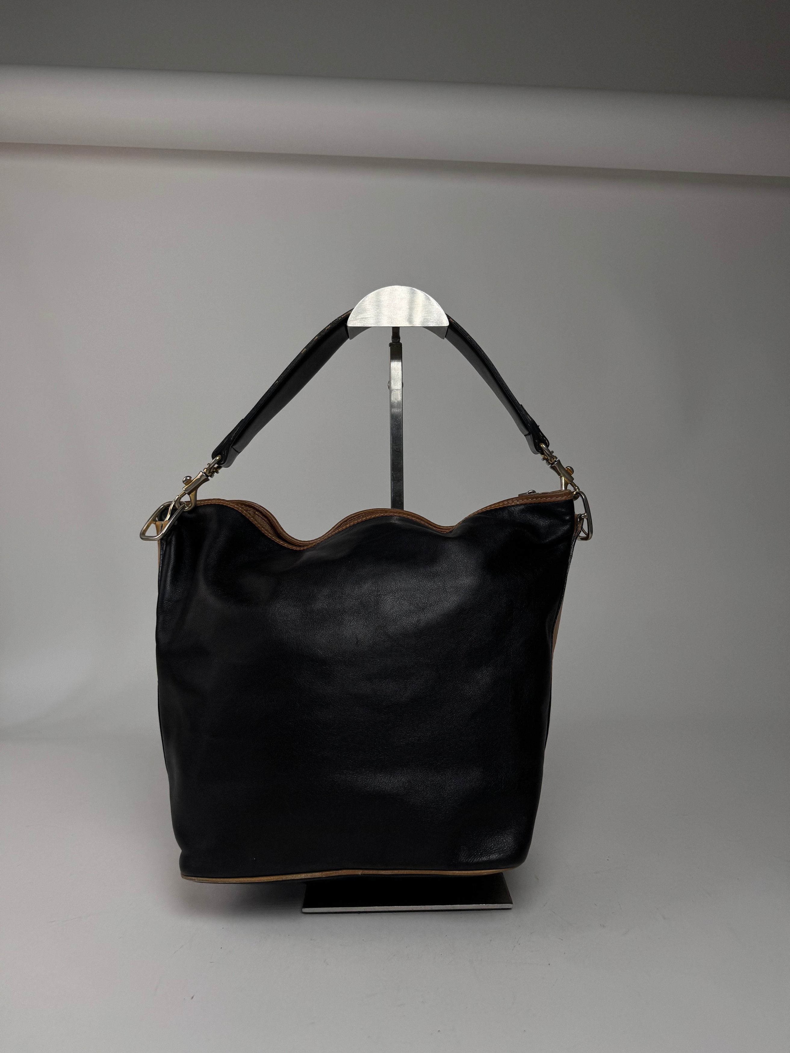 Celine Vintage Paris Sac Seau Leather Bag Black Size ONE SIZE - 7 Thumbnail