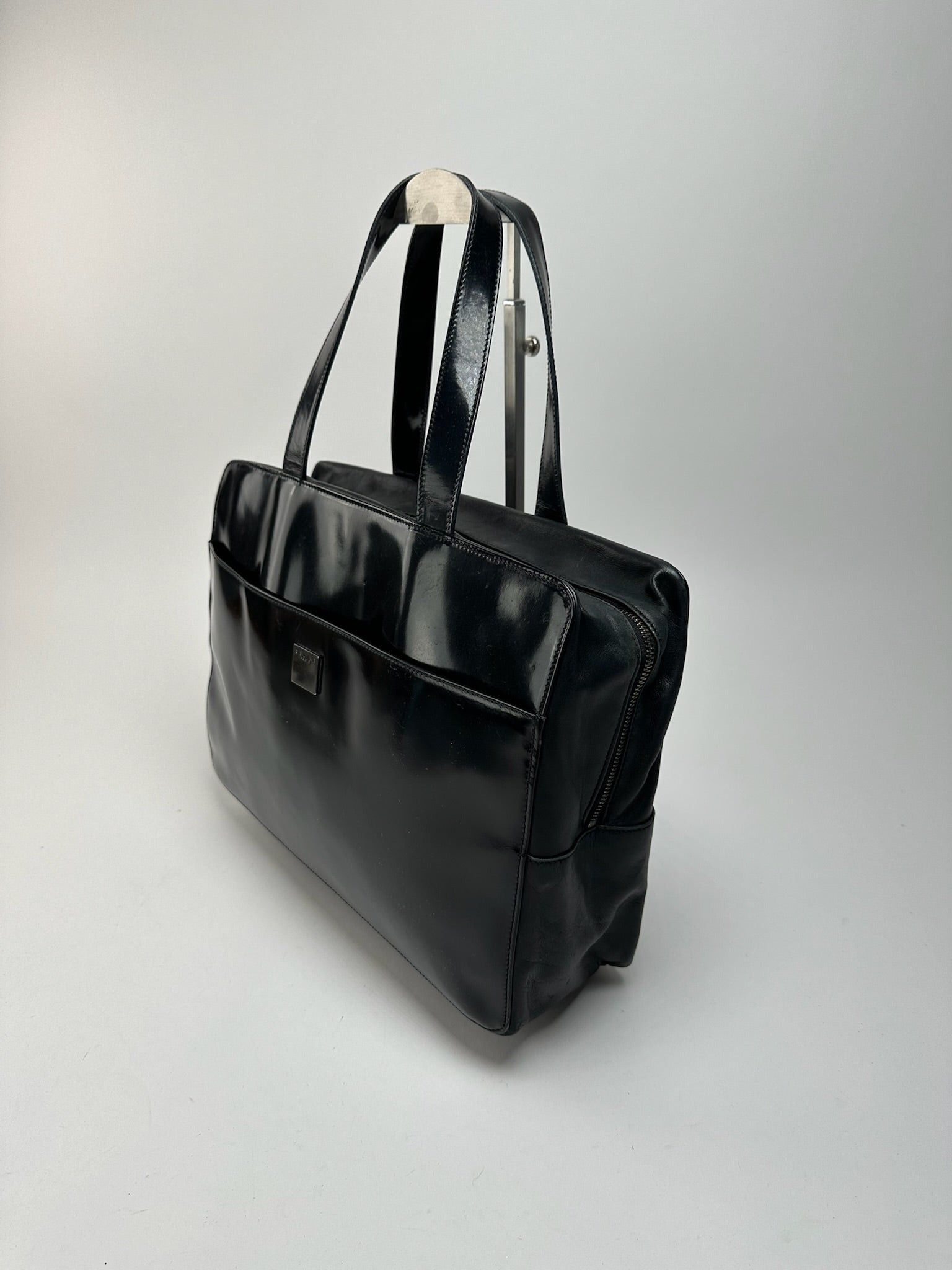 Celine Vintage Paris Leather bag black Size ONE SIZE - 7 Thumbnail