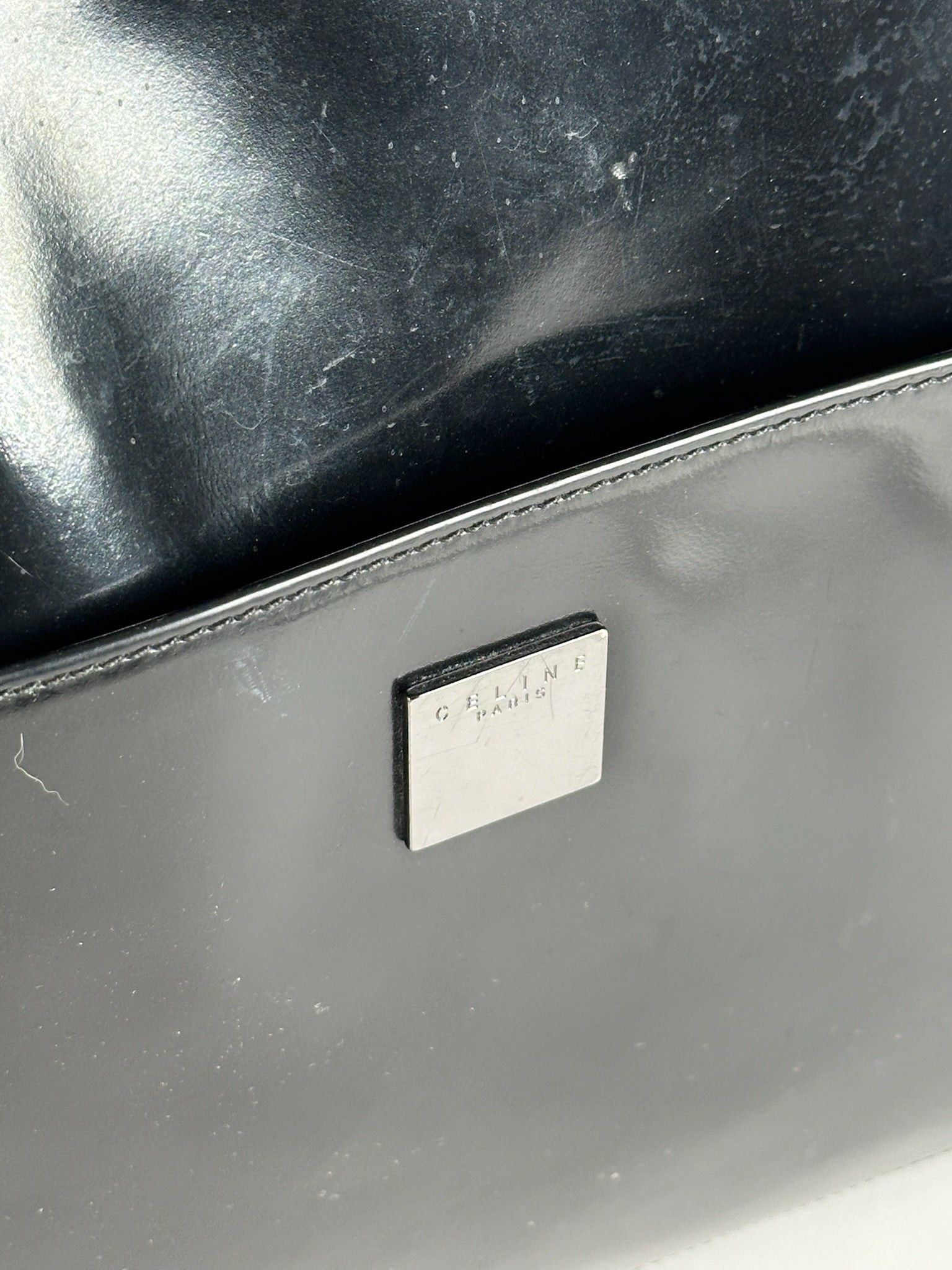Celine Vintage Paris Leather bag black Size ONE SIZE - 6 Thumbnail