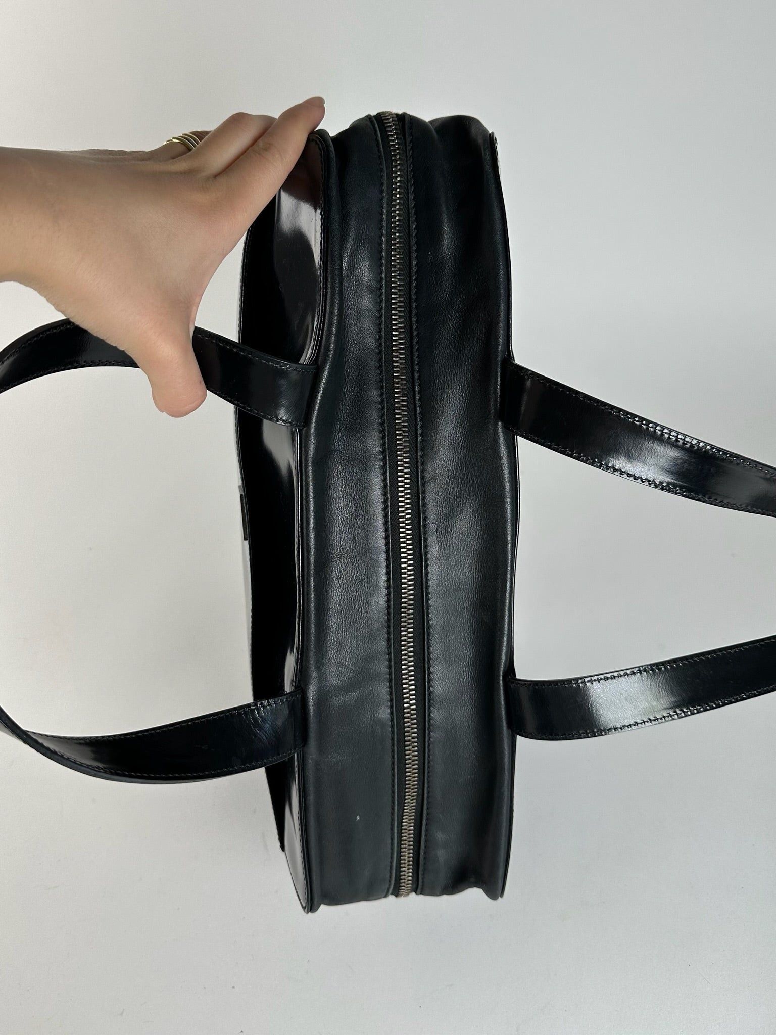 Celine Vintage Paris Leather bag black Size ONE SIZE - 9 Thumbnail